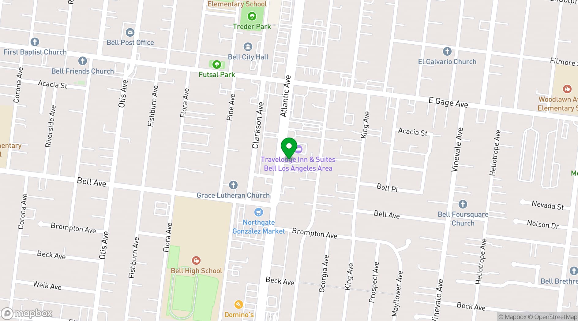 Map showing Epoca Hall