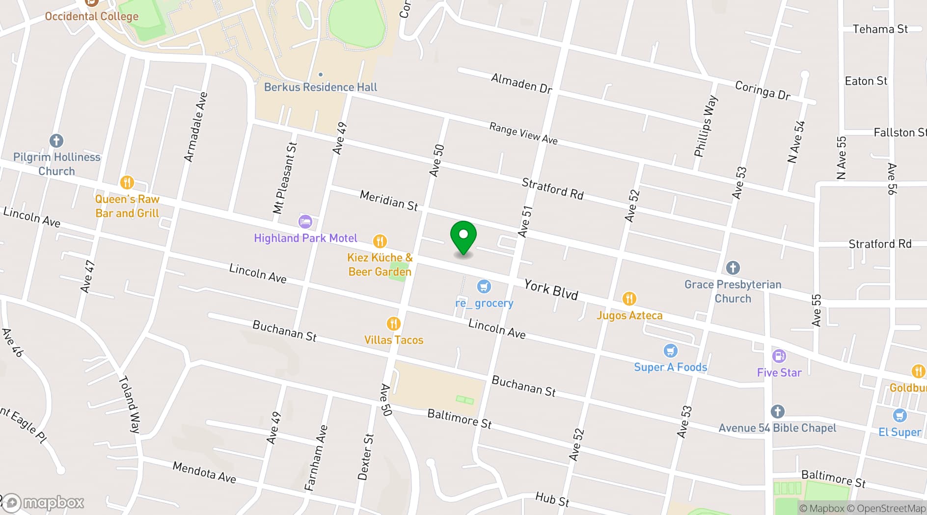 Map showing York Recording