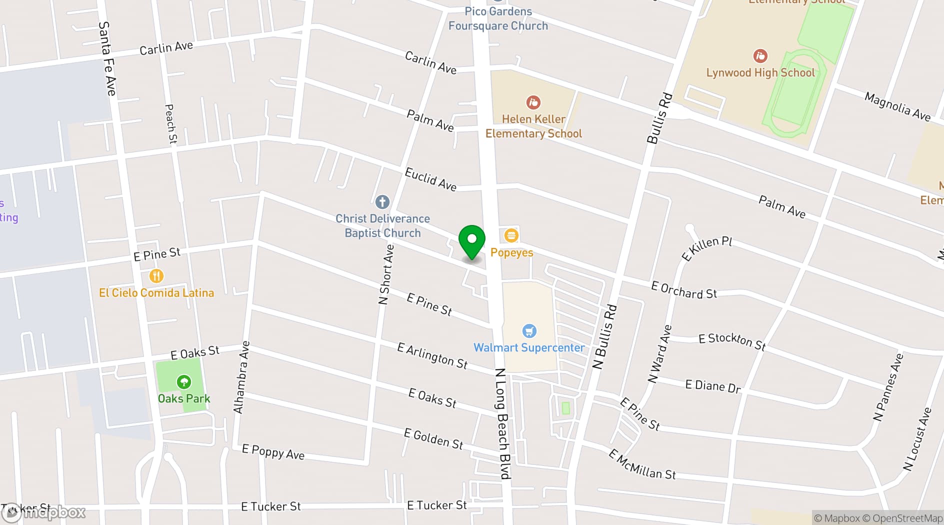 Map showing City Banquet Hall