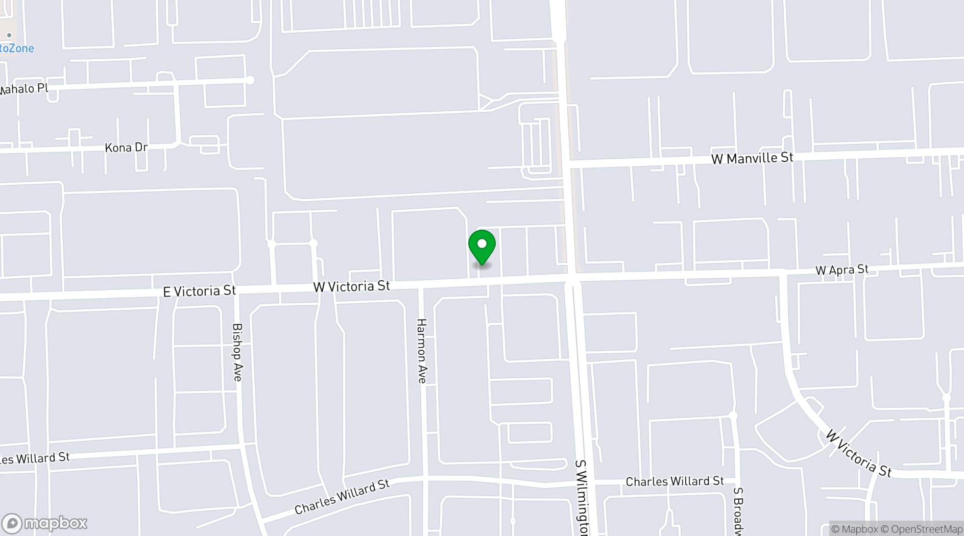 Map showing Ferraro's On The Hill Italian Restaurant & Catering