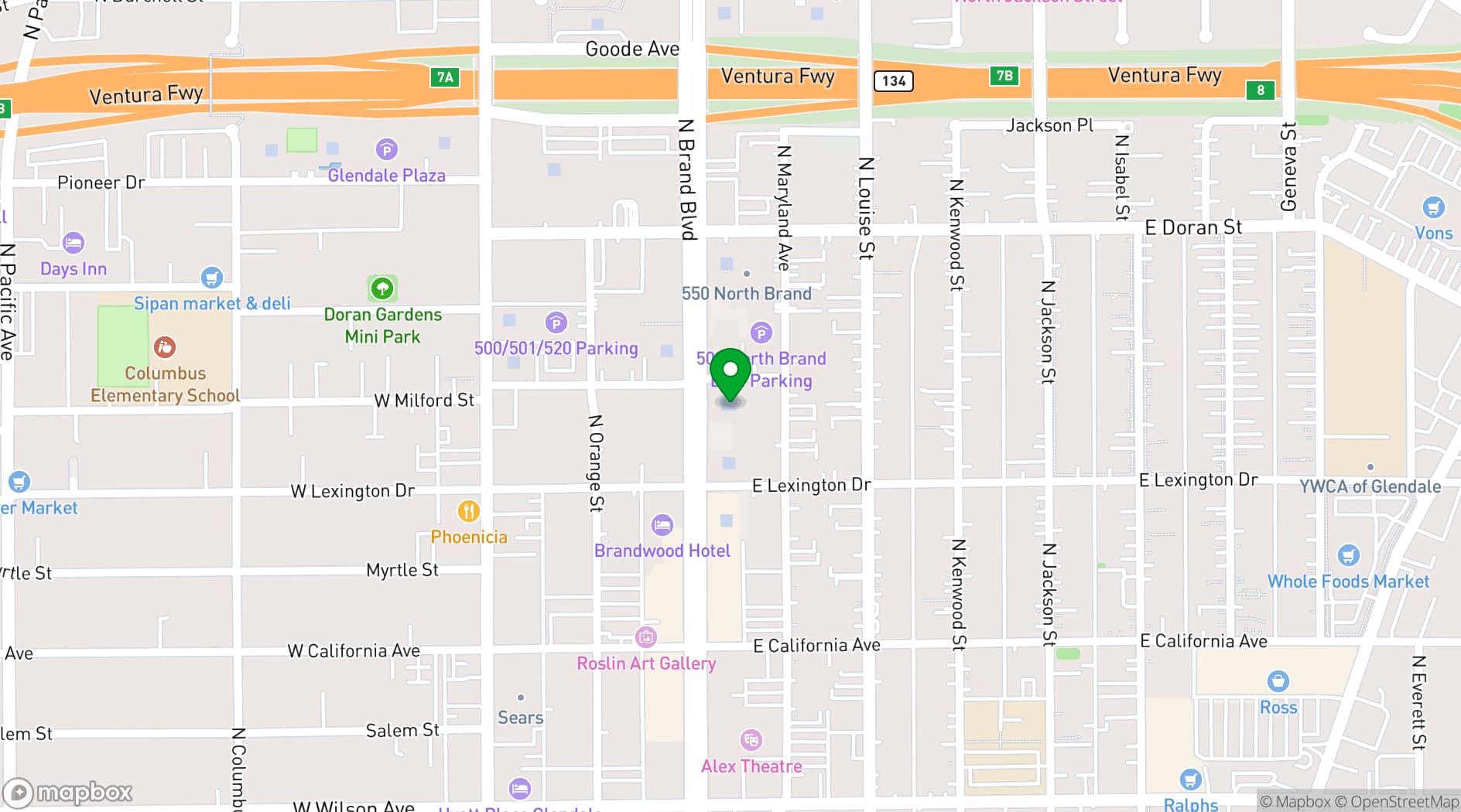 Map showing My Perfect Workplace