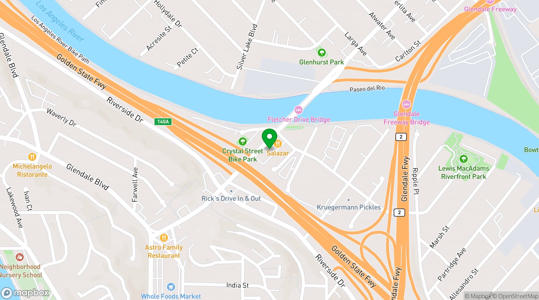 Map showing ZEBULON CAFE CONCERT