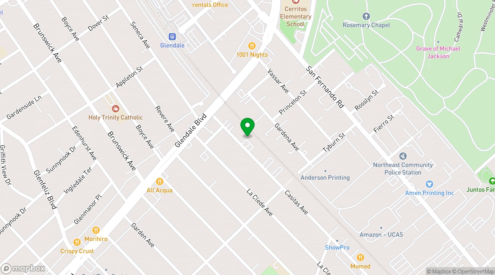 Map showing Motivo LA