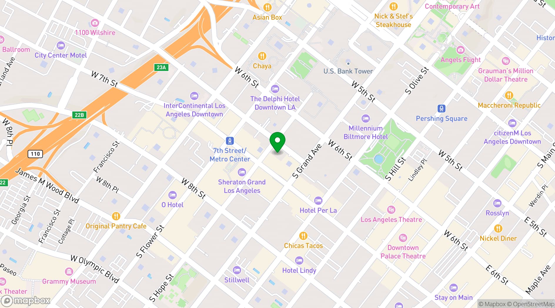 Map showing Opus Meeting Rooms