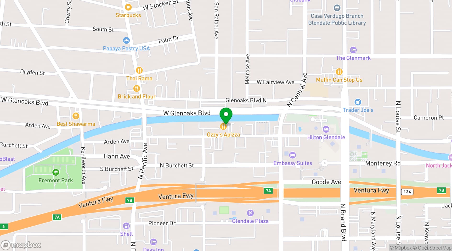 Map showing The Glen Arden Club