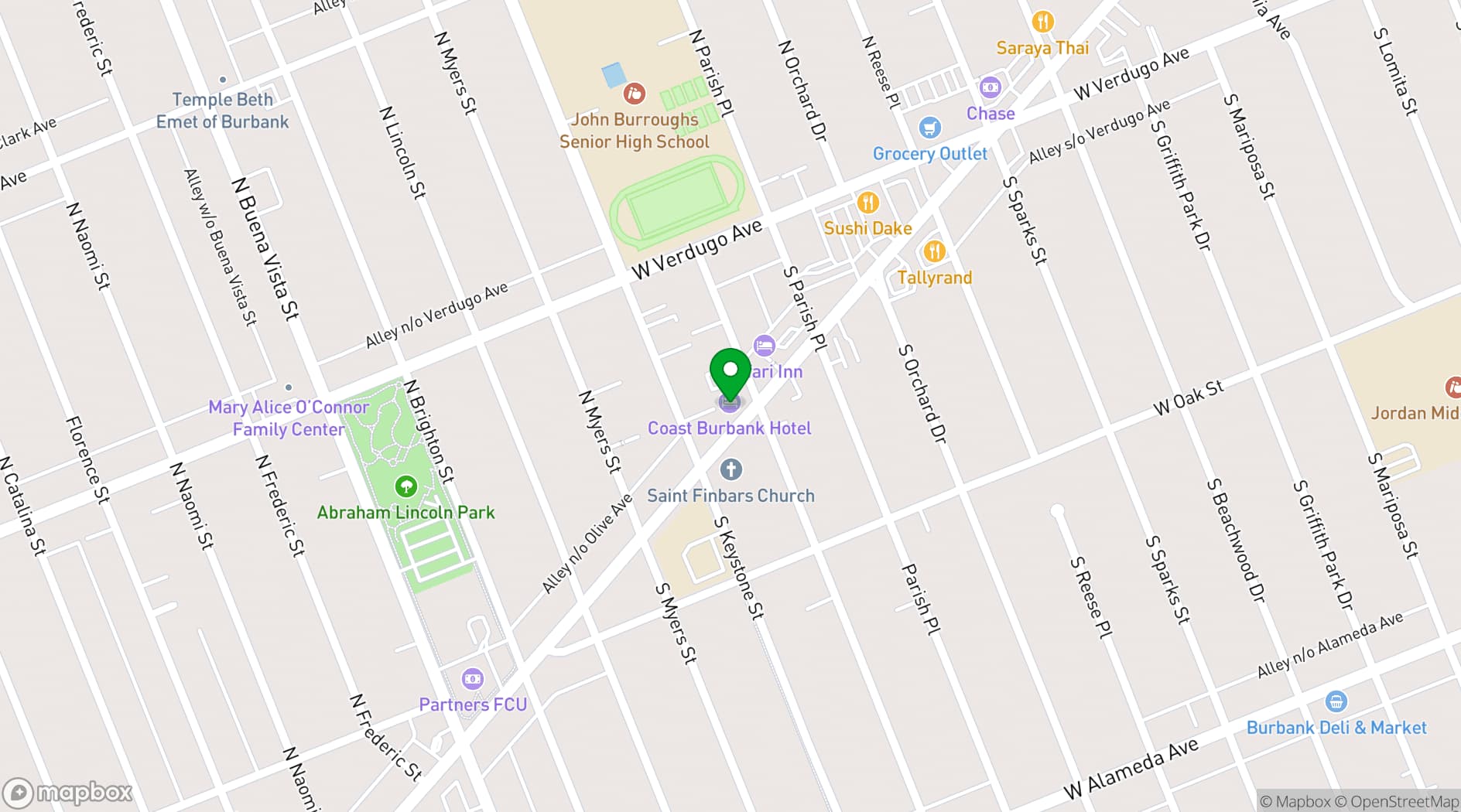 Map showing Coast Anabelle Hotel
