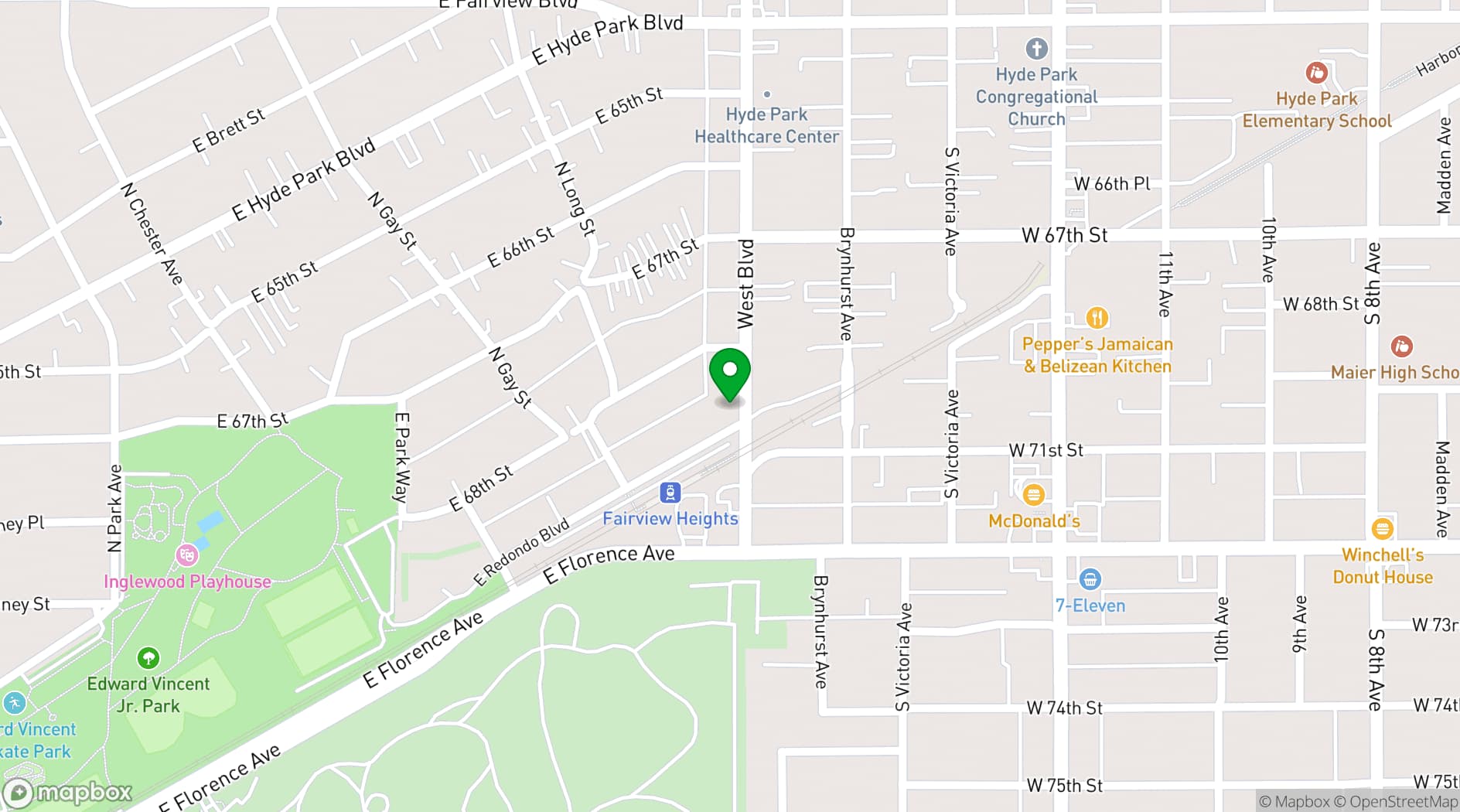 Map showing Tiny Room Studios