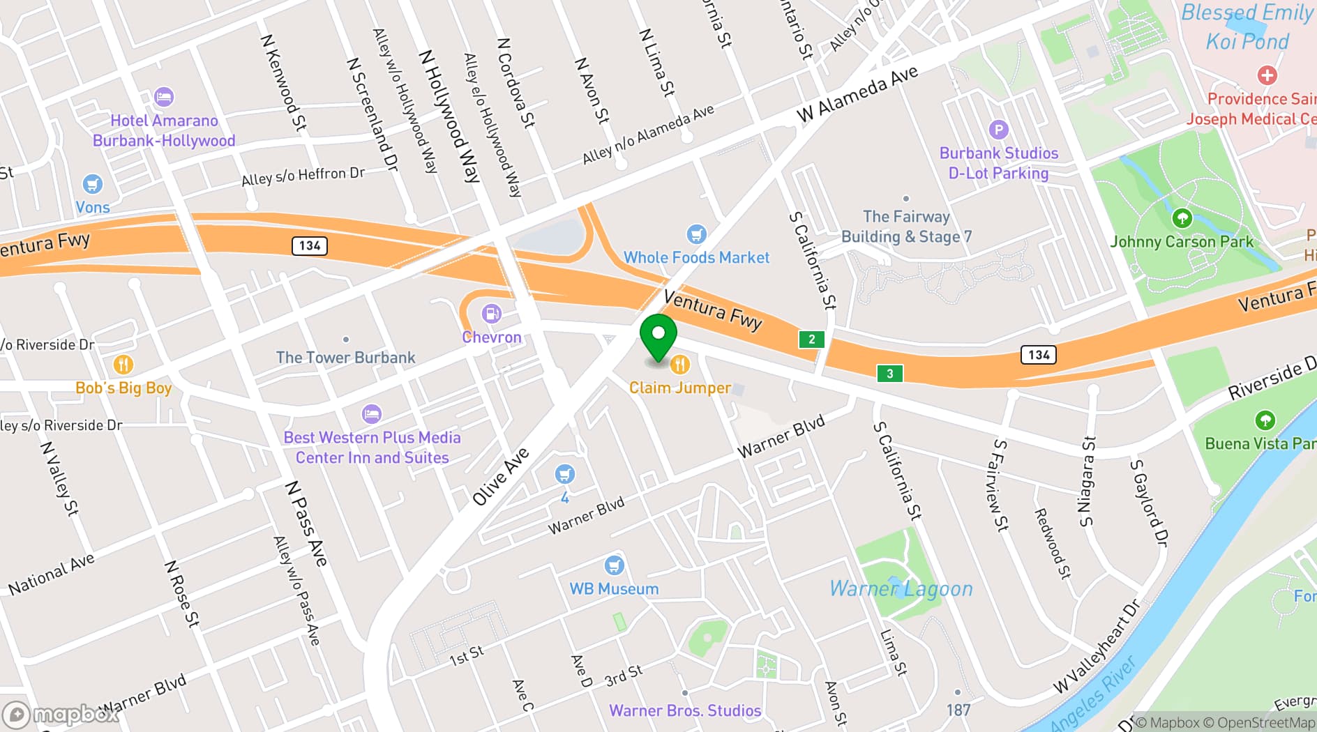 Map showing Central Park Business Center