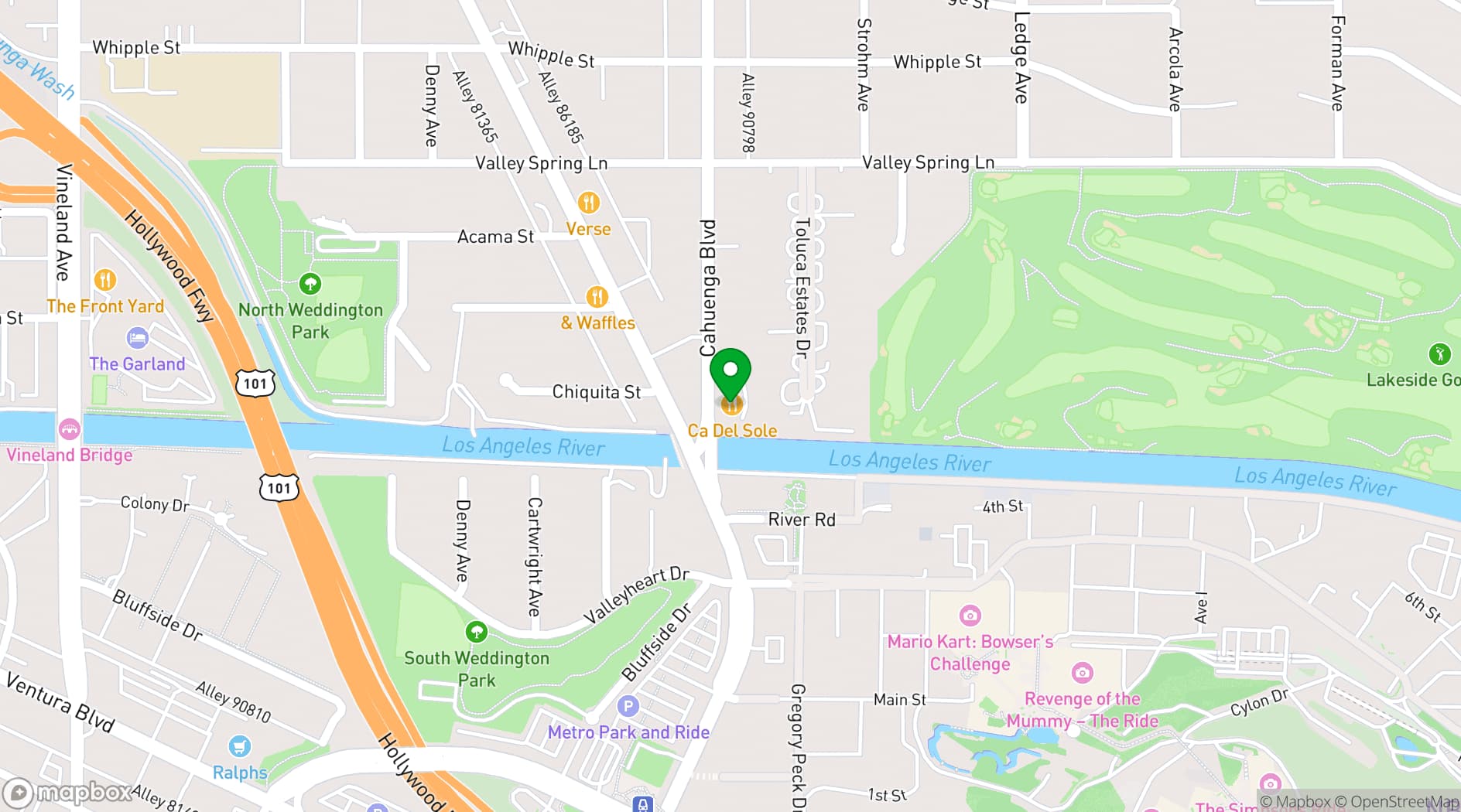 Map showing Ca' Del Sole | Ristorante Italiano