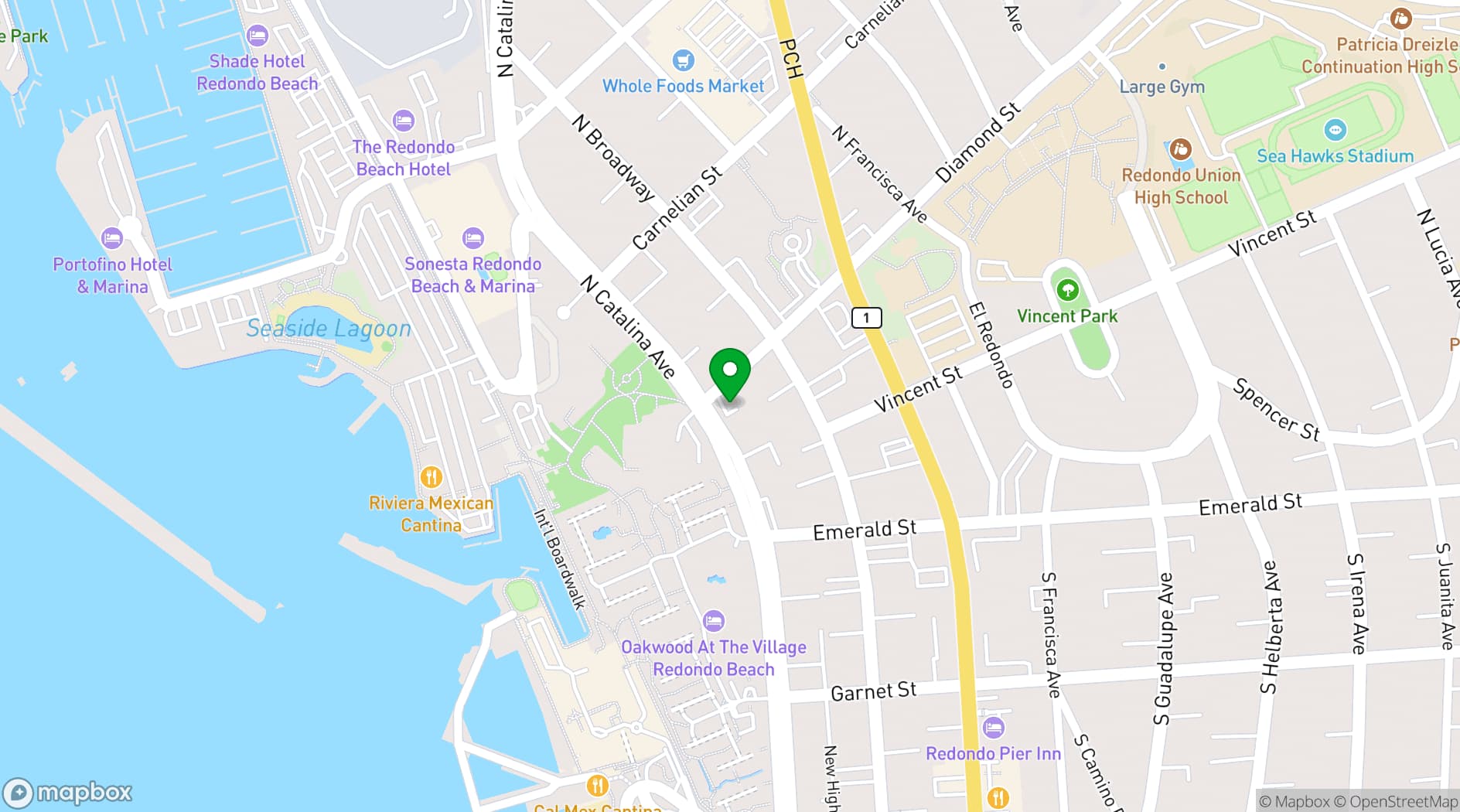 Map showing The Standing Room