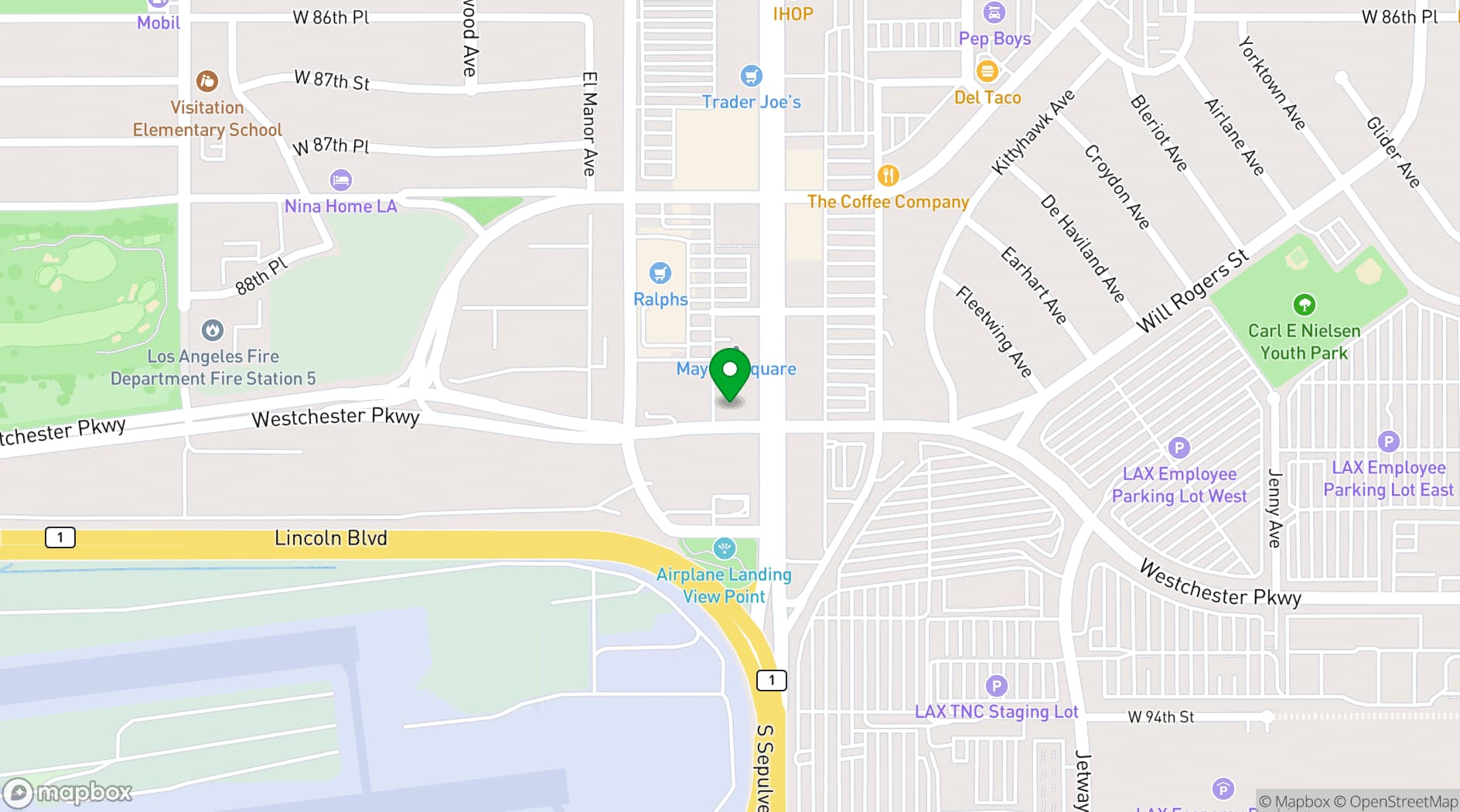 Map showing Sepulveda Business Center