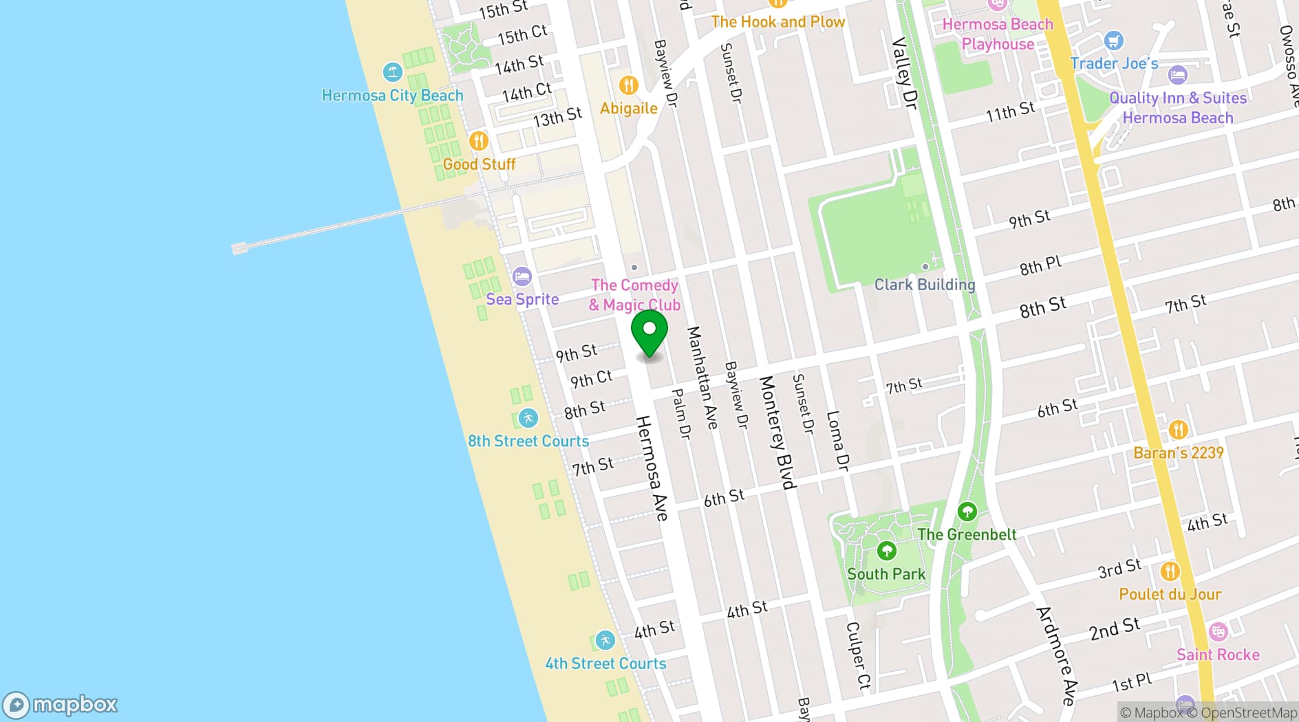 Map showing Unità Club