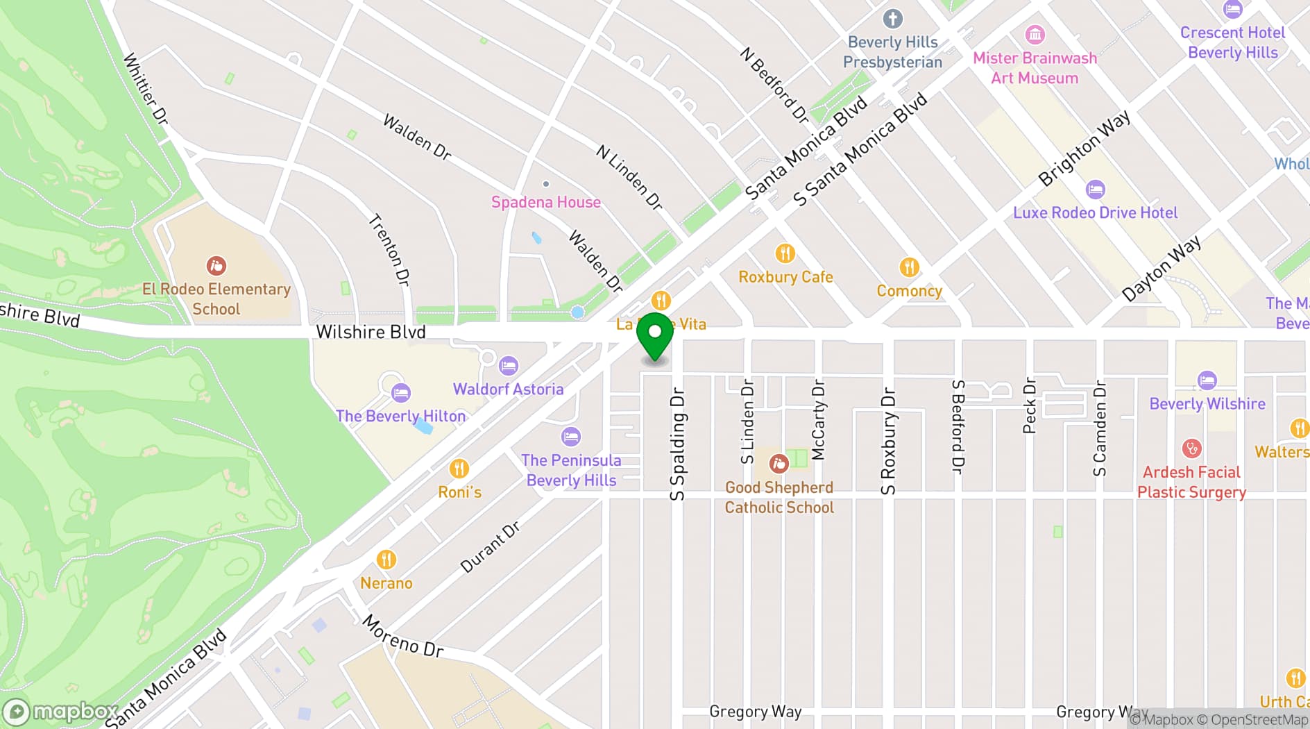 Map showing Spring Place
