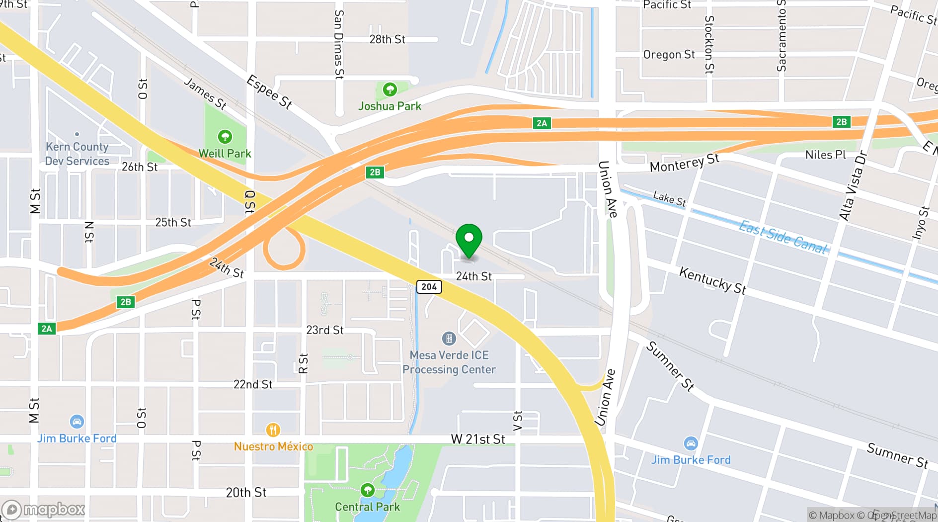 Map showing The Iron Lily Venue
