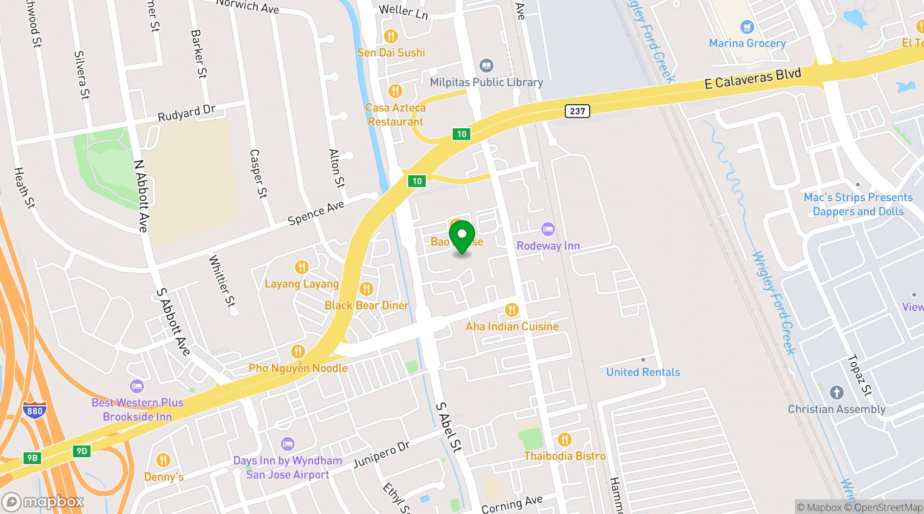 Map showing Maji Palace LLC