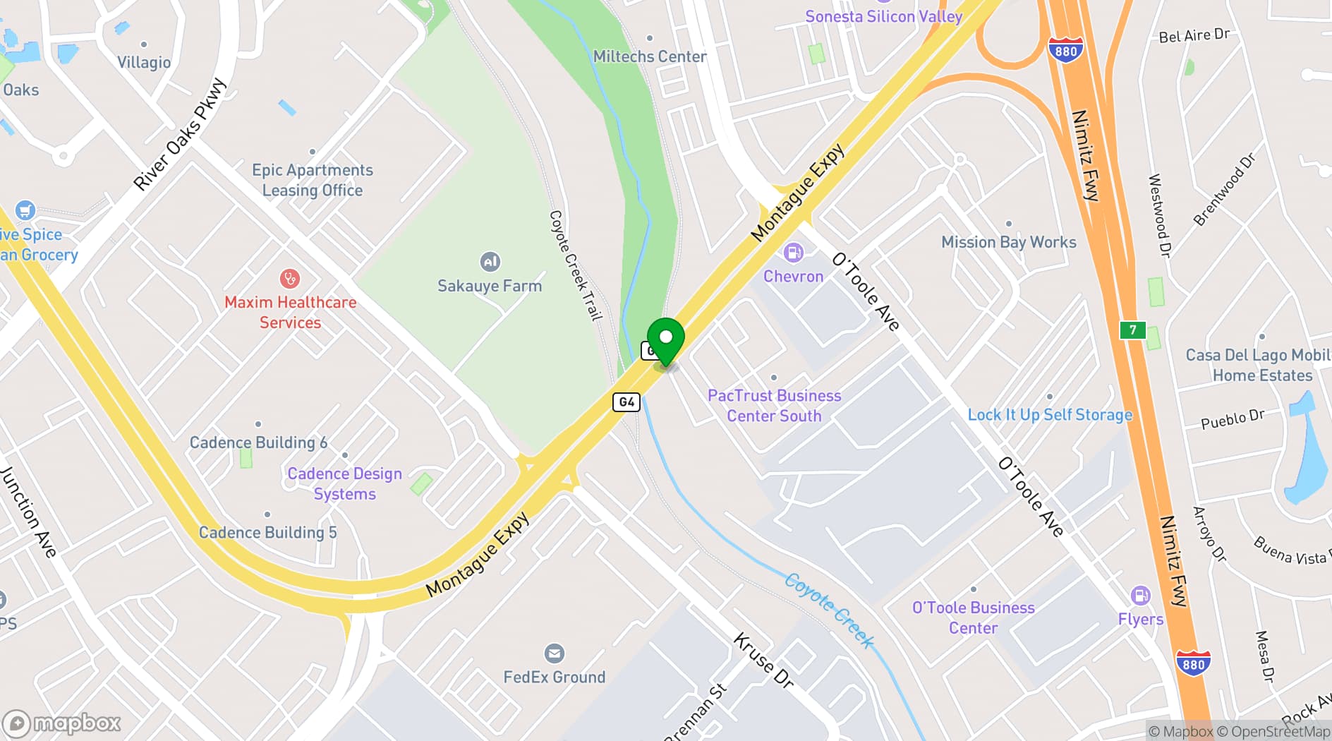 Map showing Napredak Hall