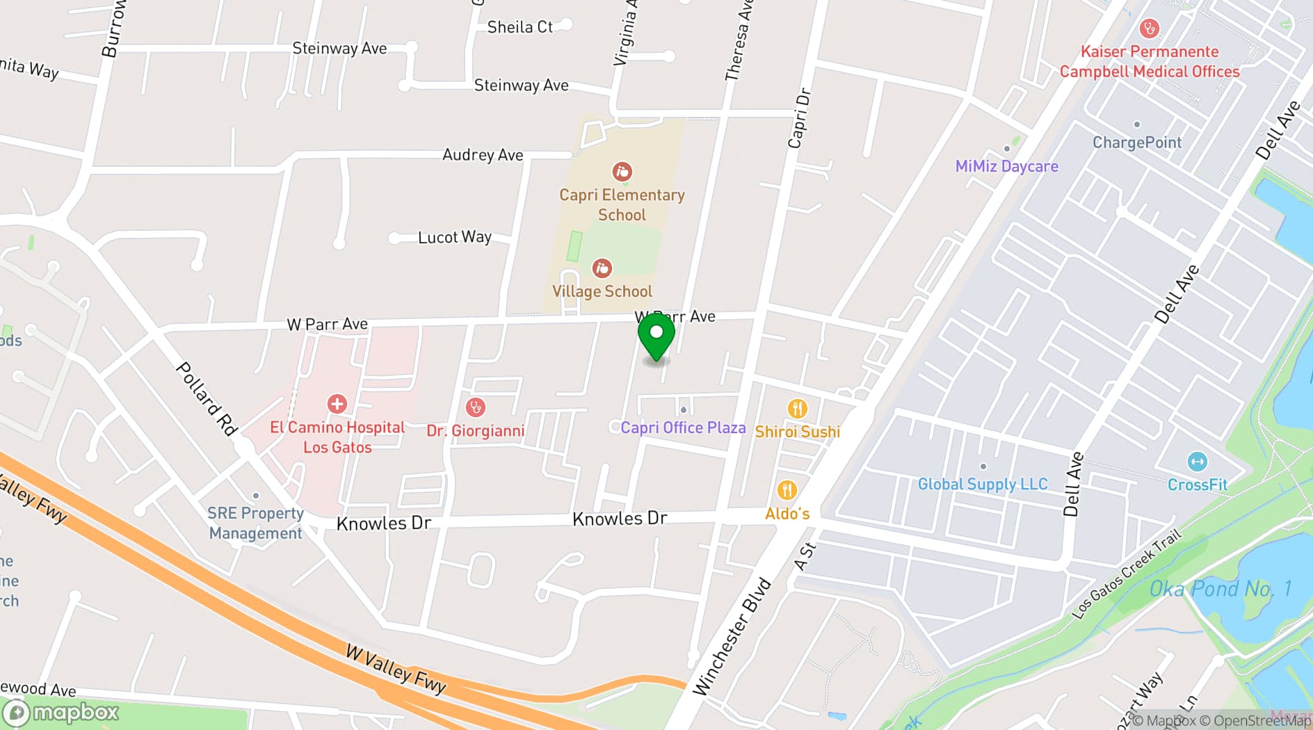 Map showing Nordahl Hall