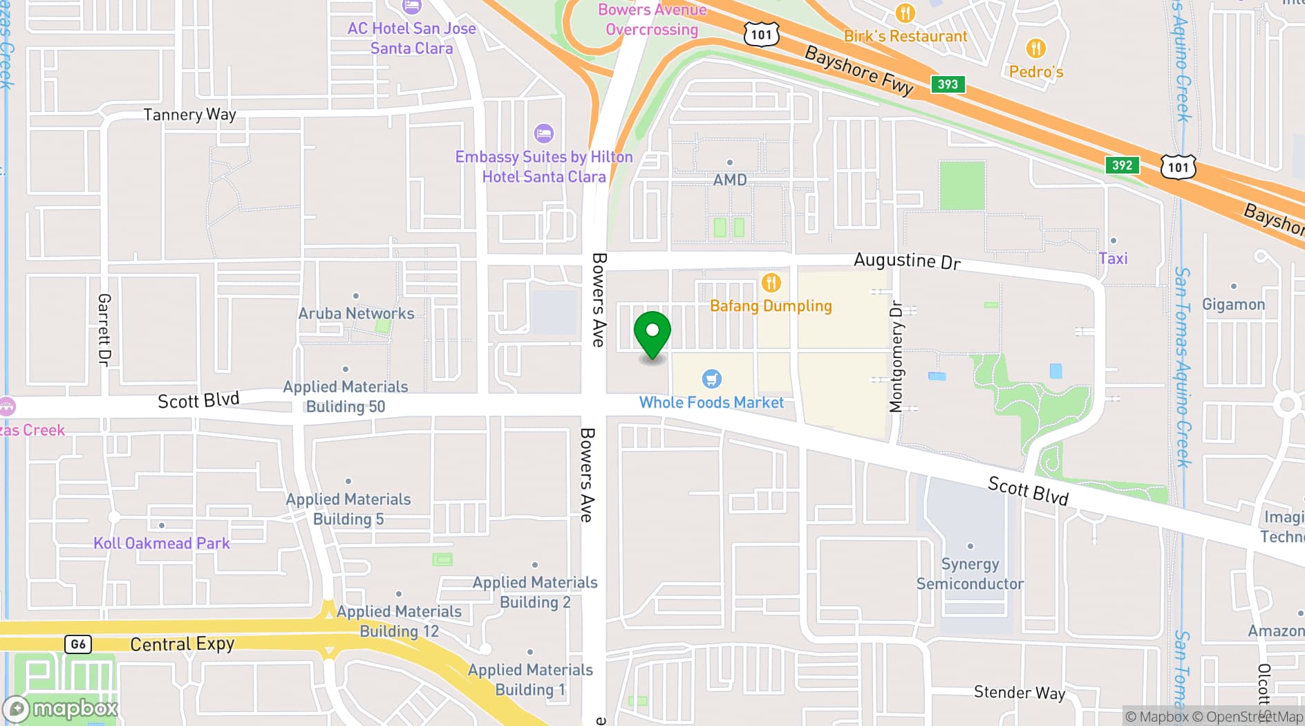 Map showing Puesto Santa Clara