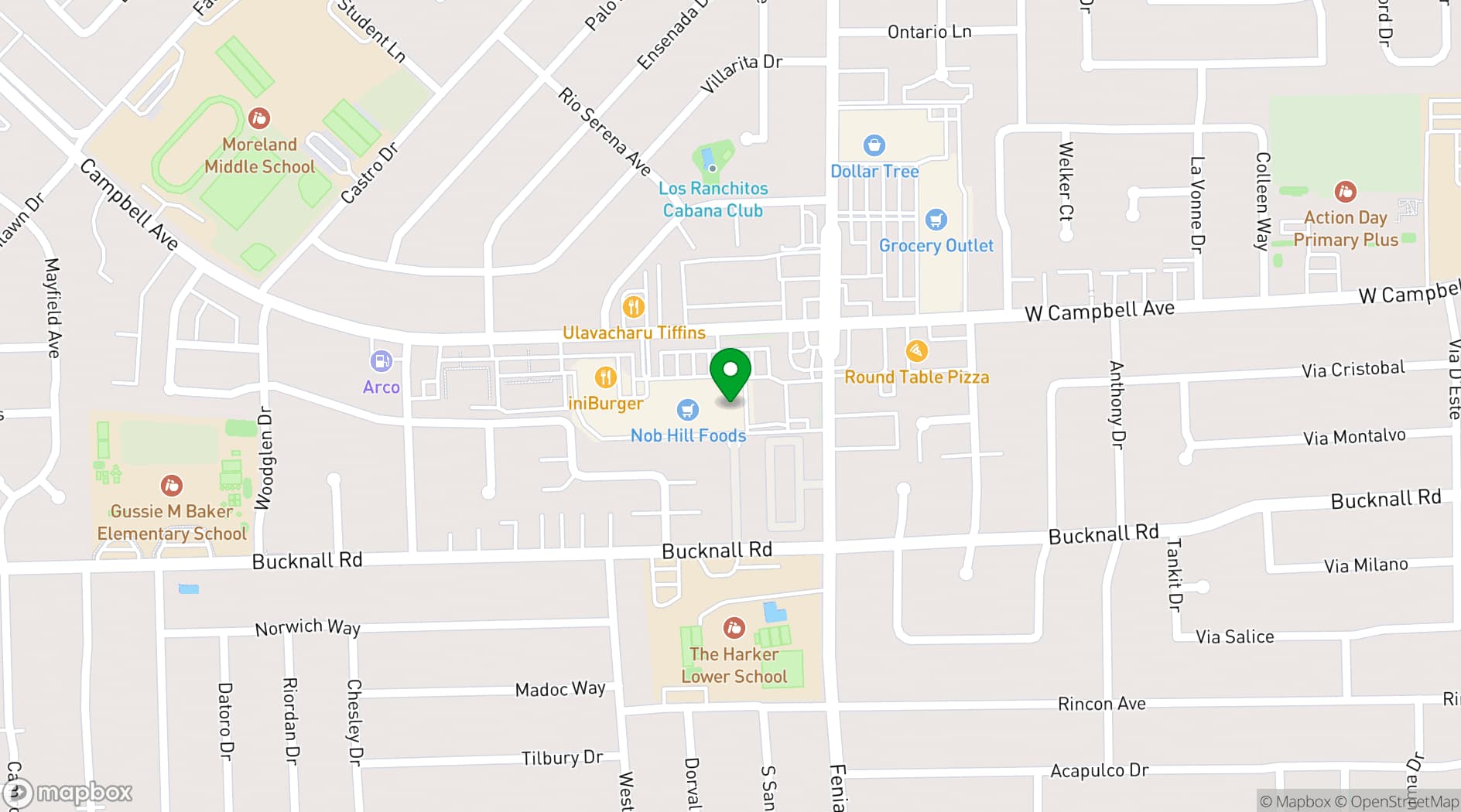 Map showing Casa Utopia Builders