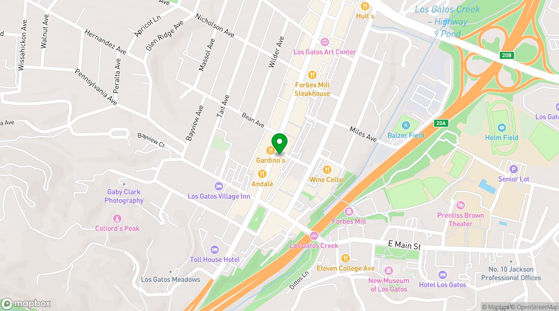 Map showing The Lexington House
