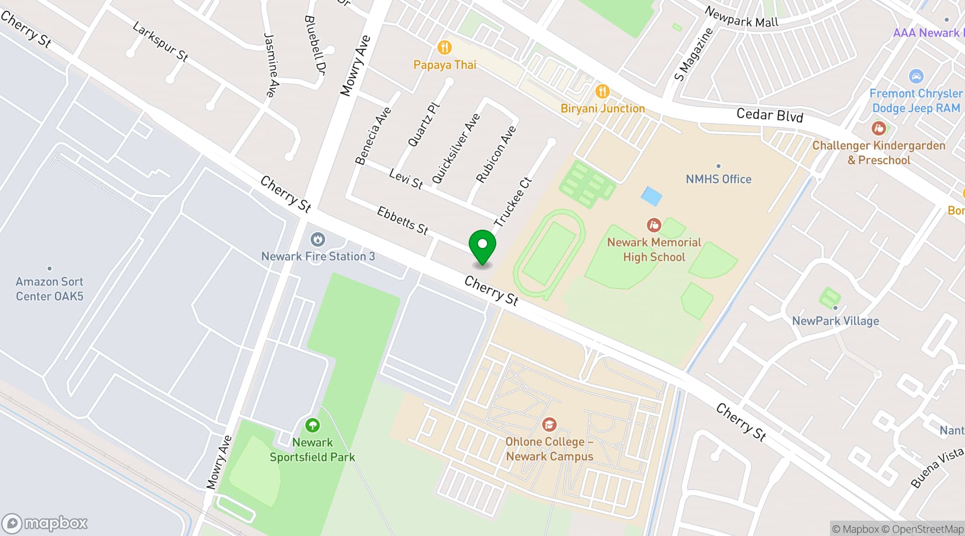Map showing Events by Shimmers