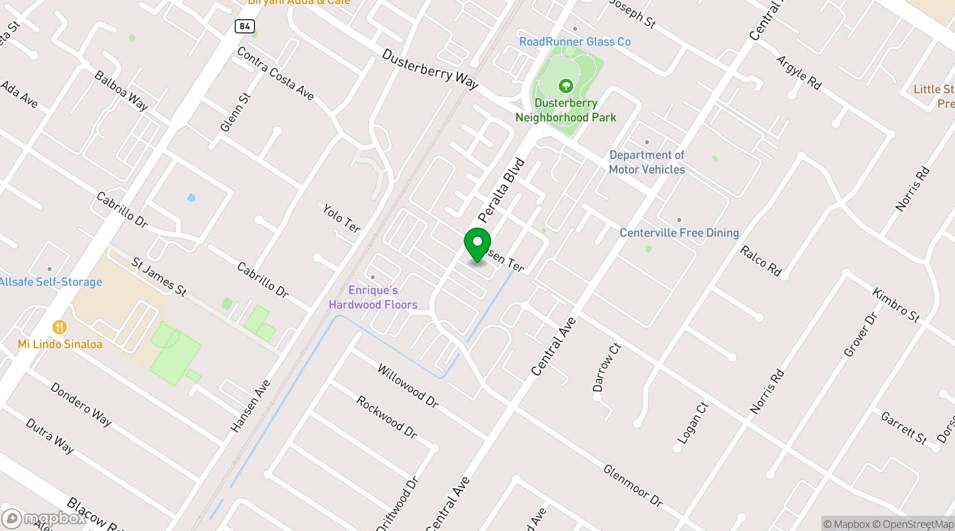 Map showing Meeting Rooms On Demand