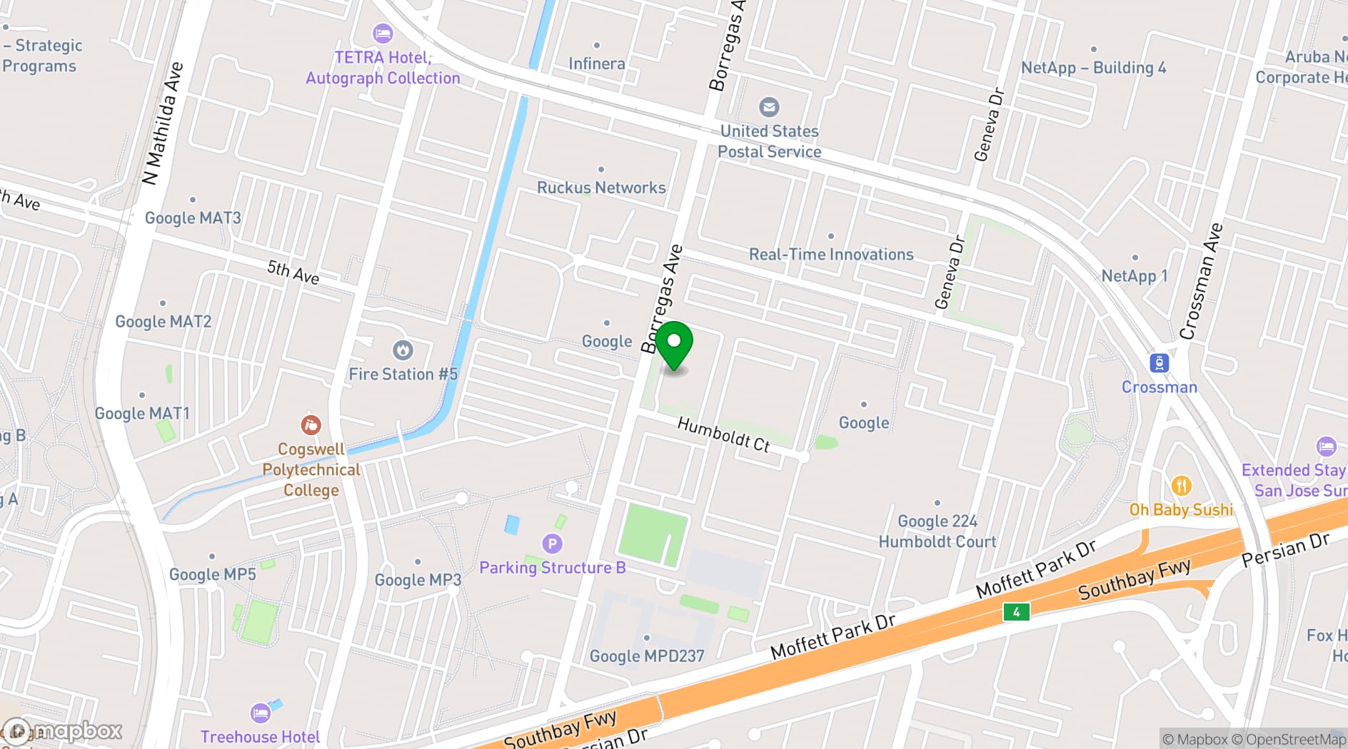 Map showing Star Space