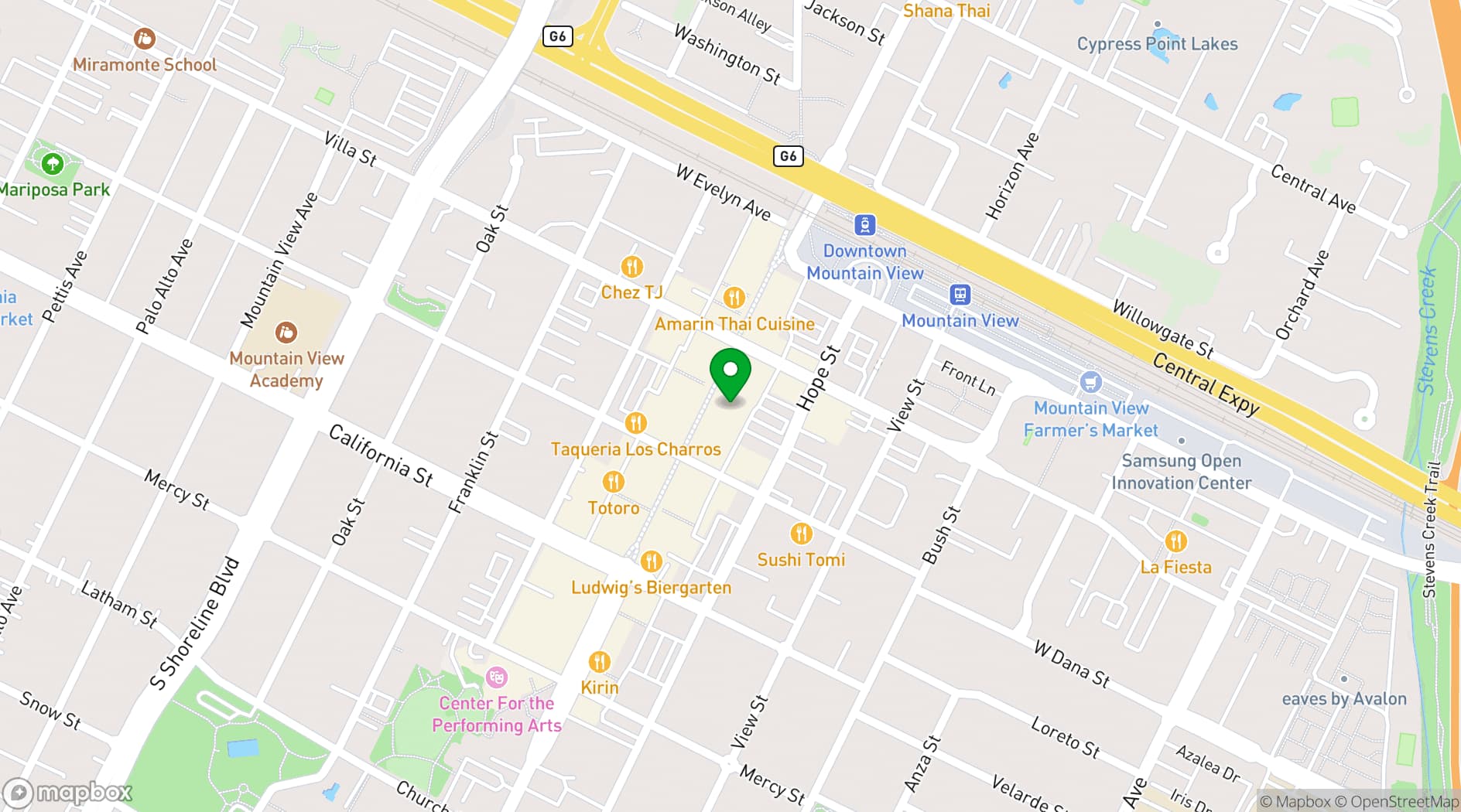 Map showing OPAL Social Club