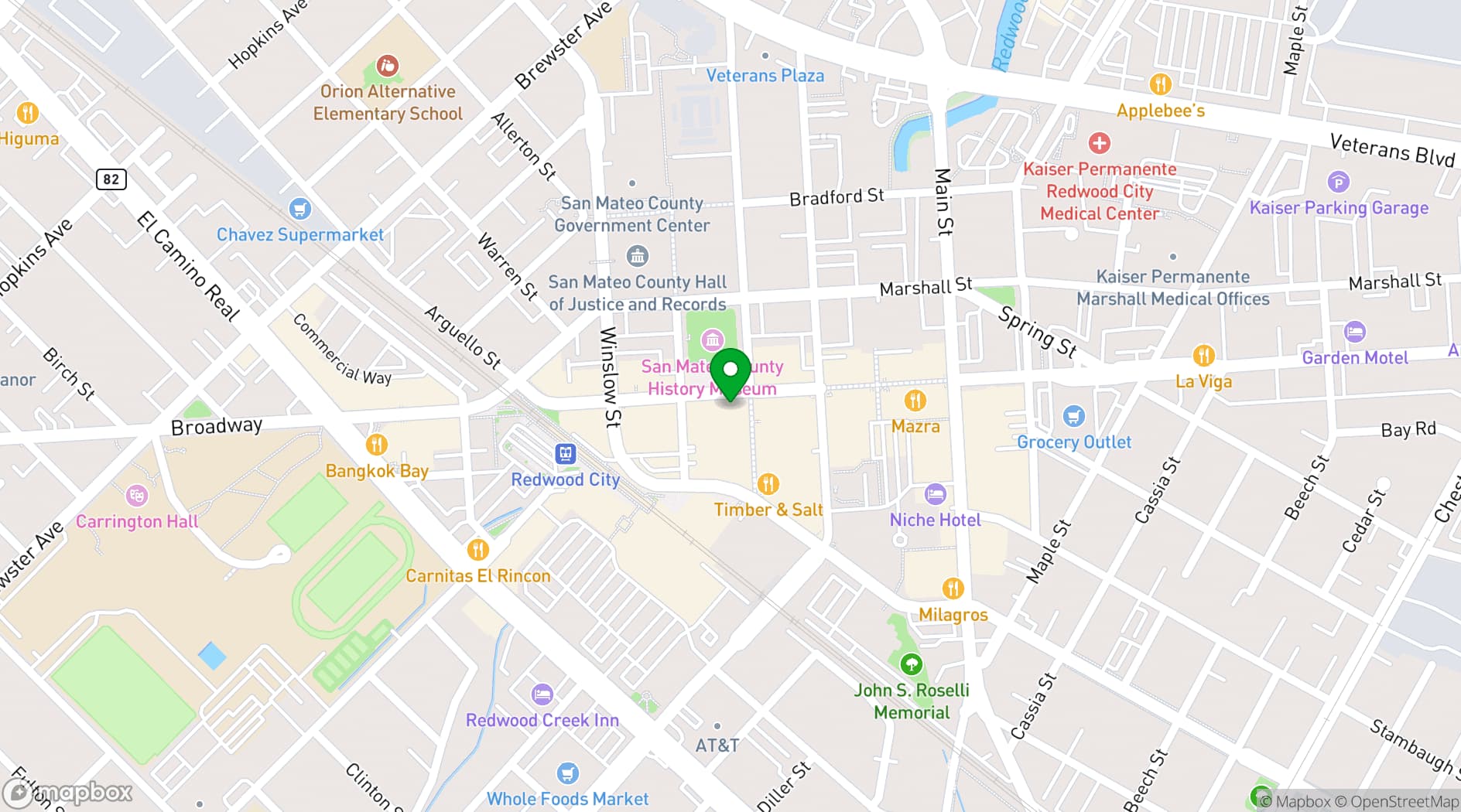 Map showing Club Fox