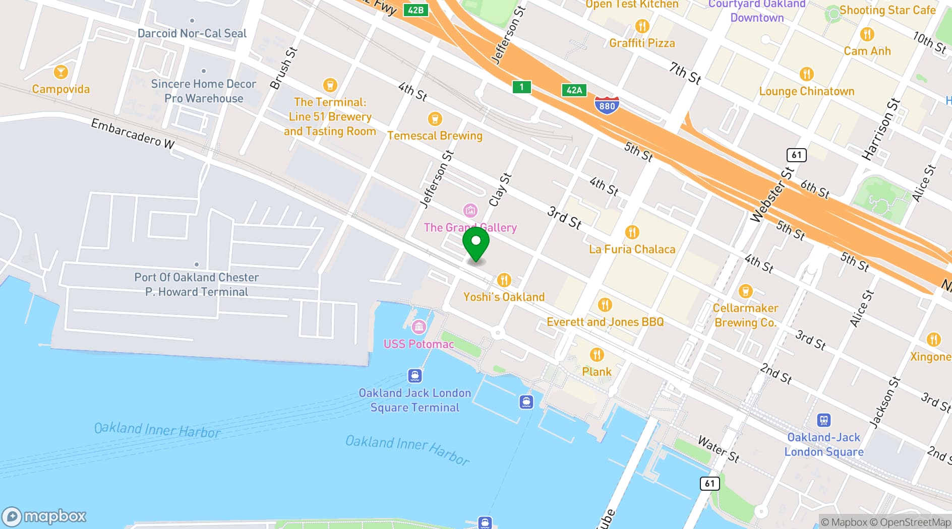 Map showing Yoshi's