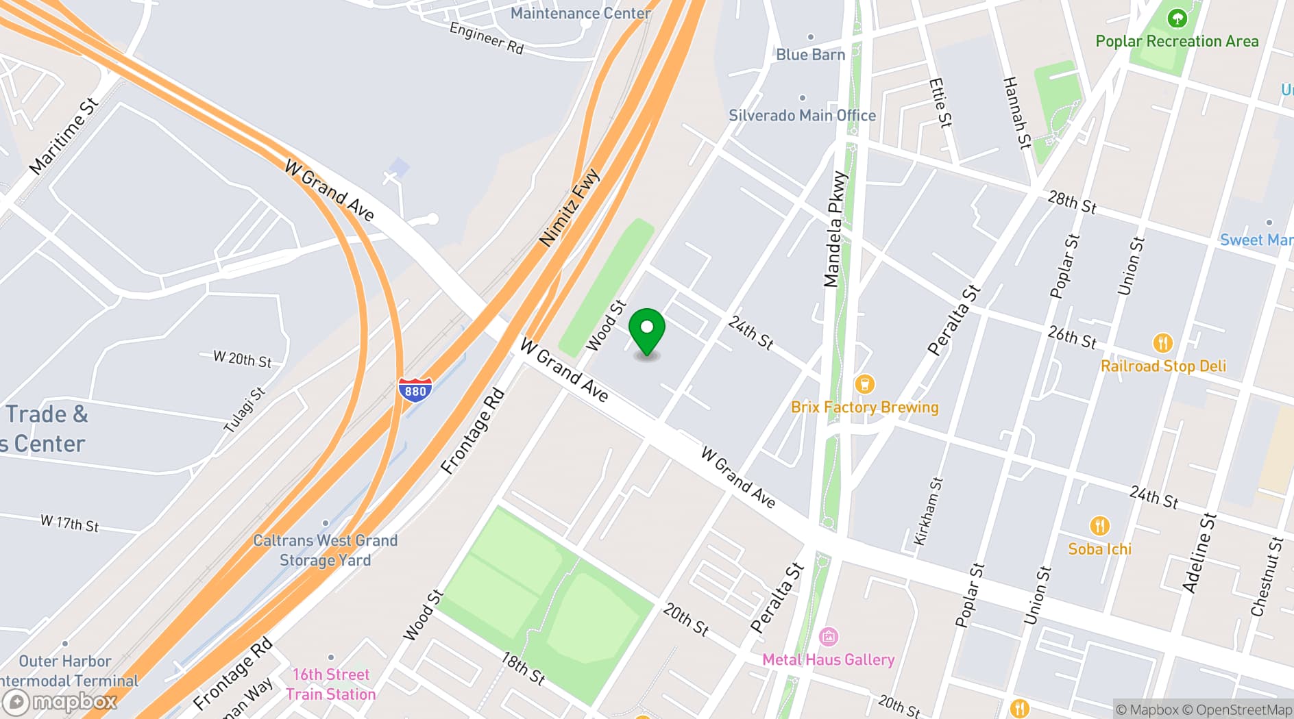 Map showing Soundwave Studios