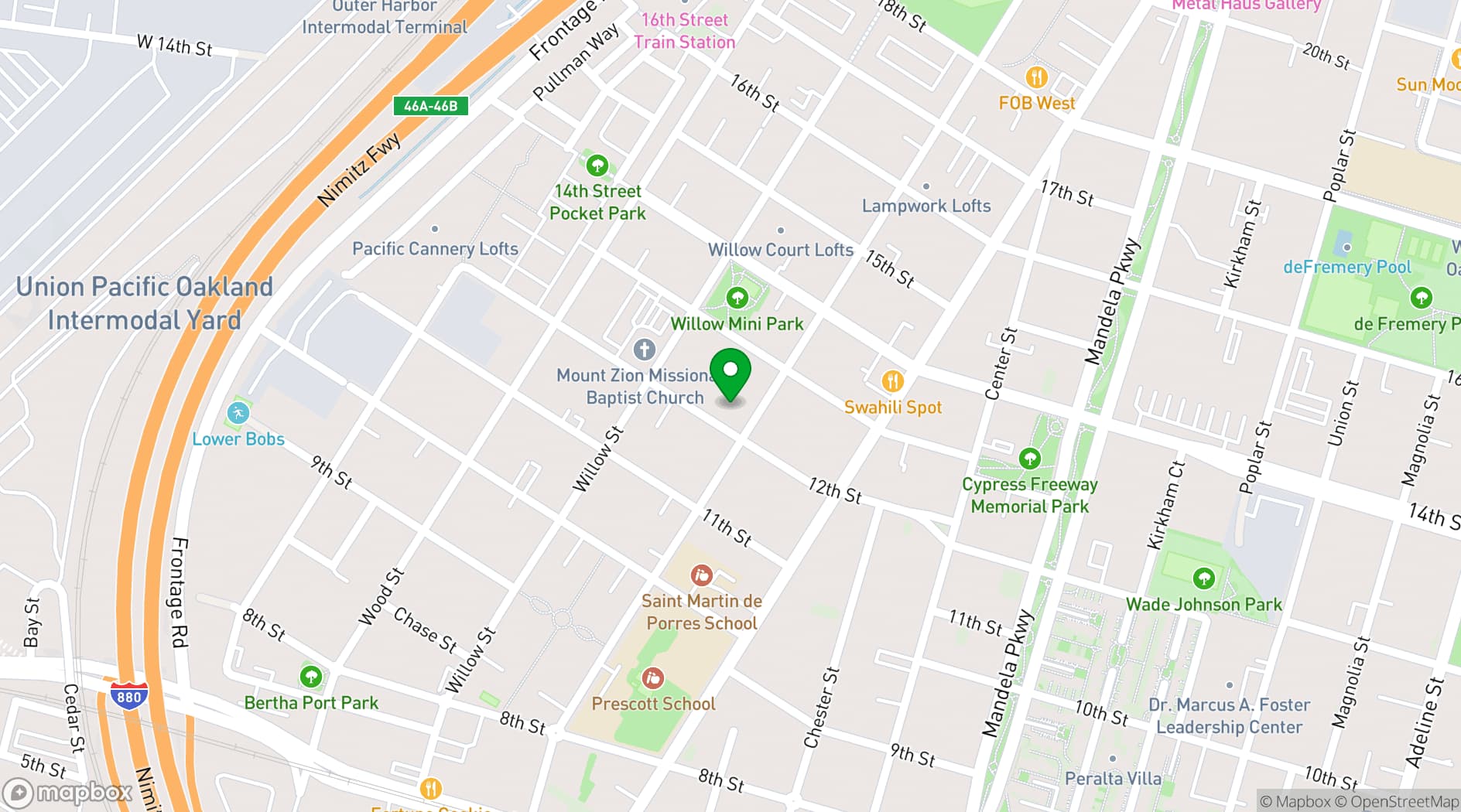 Map showing Continental Club
