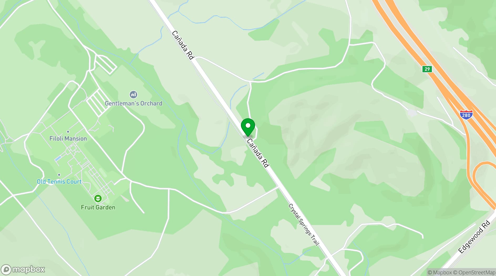 Map showing Filoli