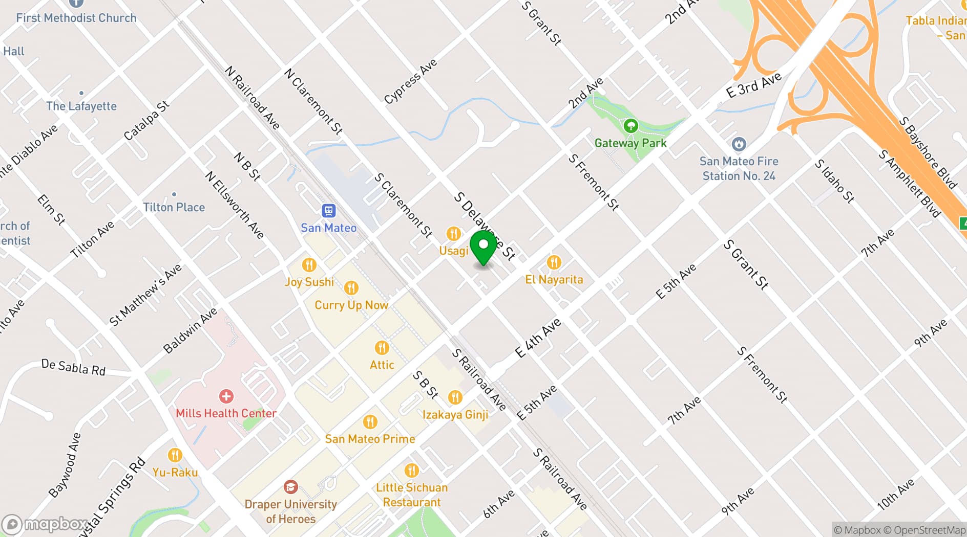 Map showing Motion Arts Center