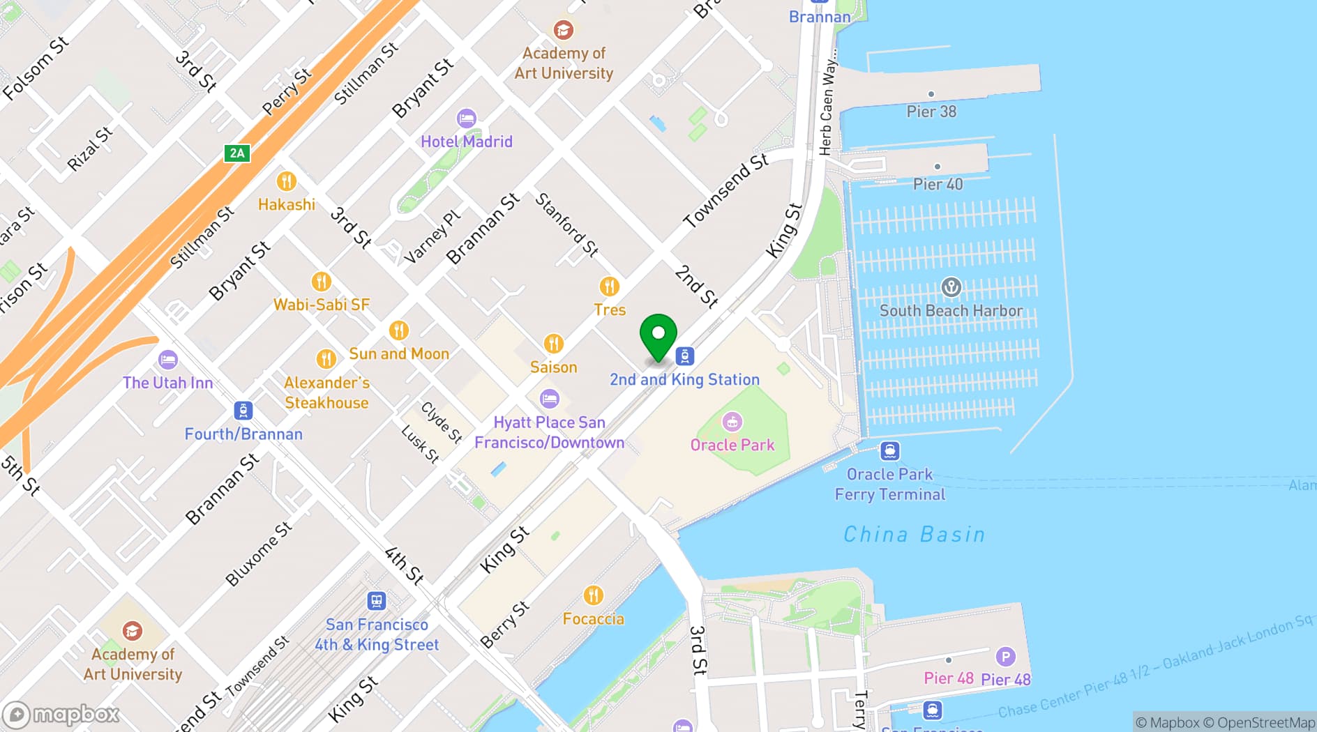 Map showing Hotel VIA