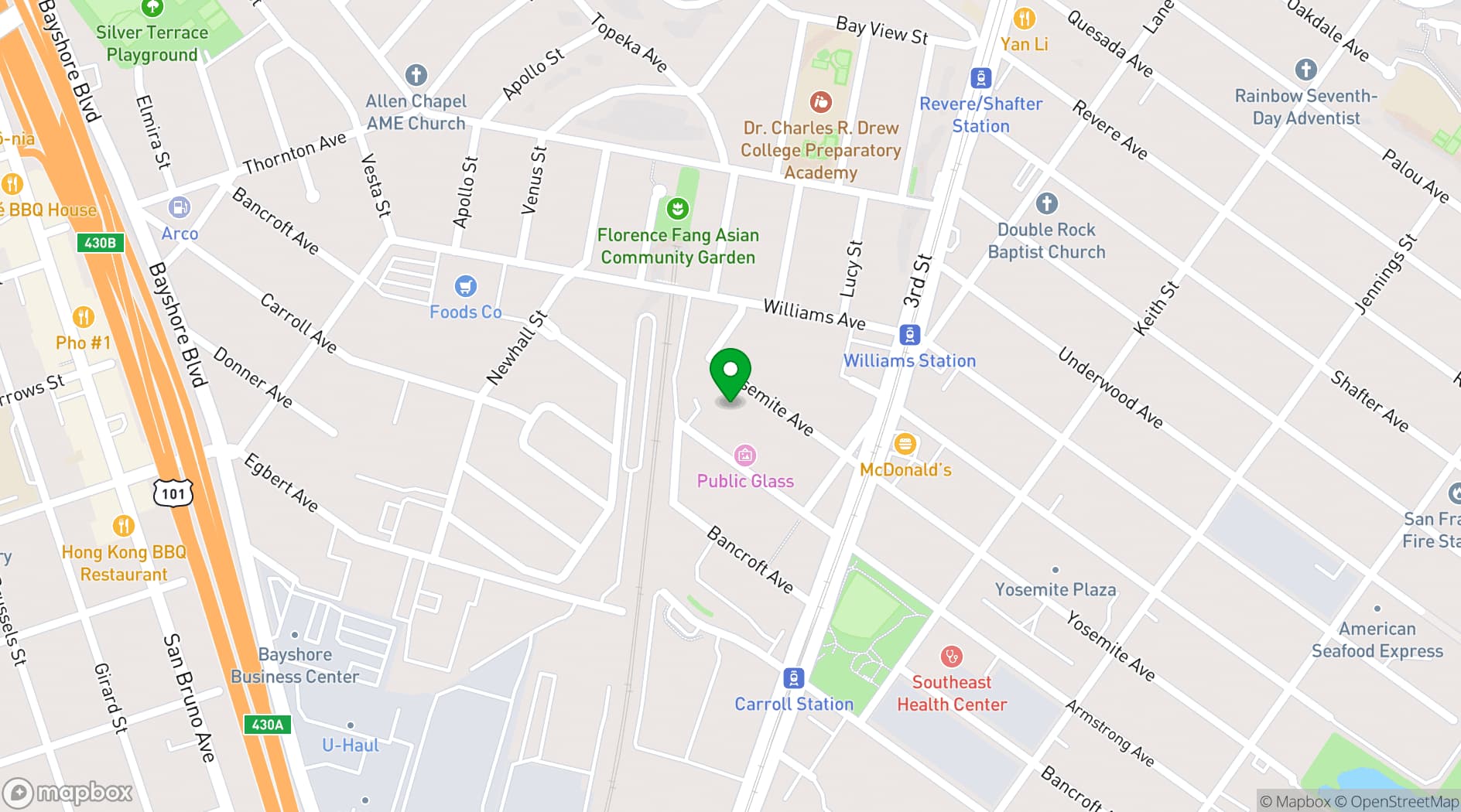 Map showing Canyon Cinema