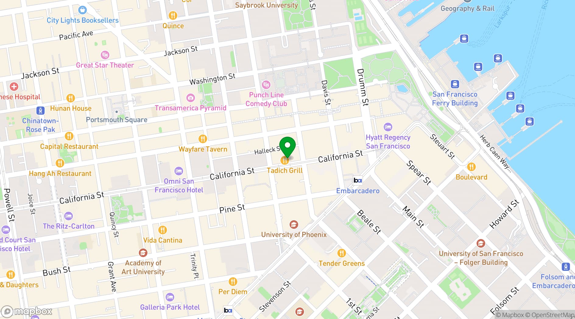 Map showing Perbacco