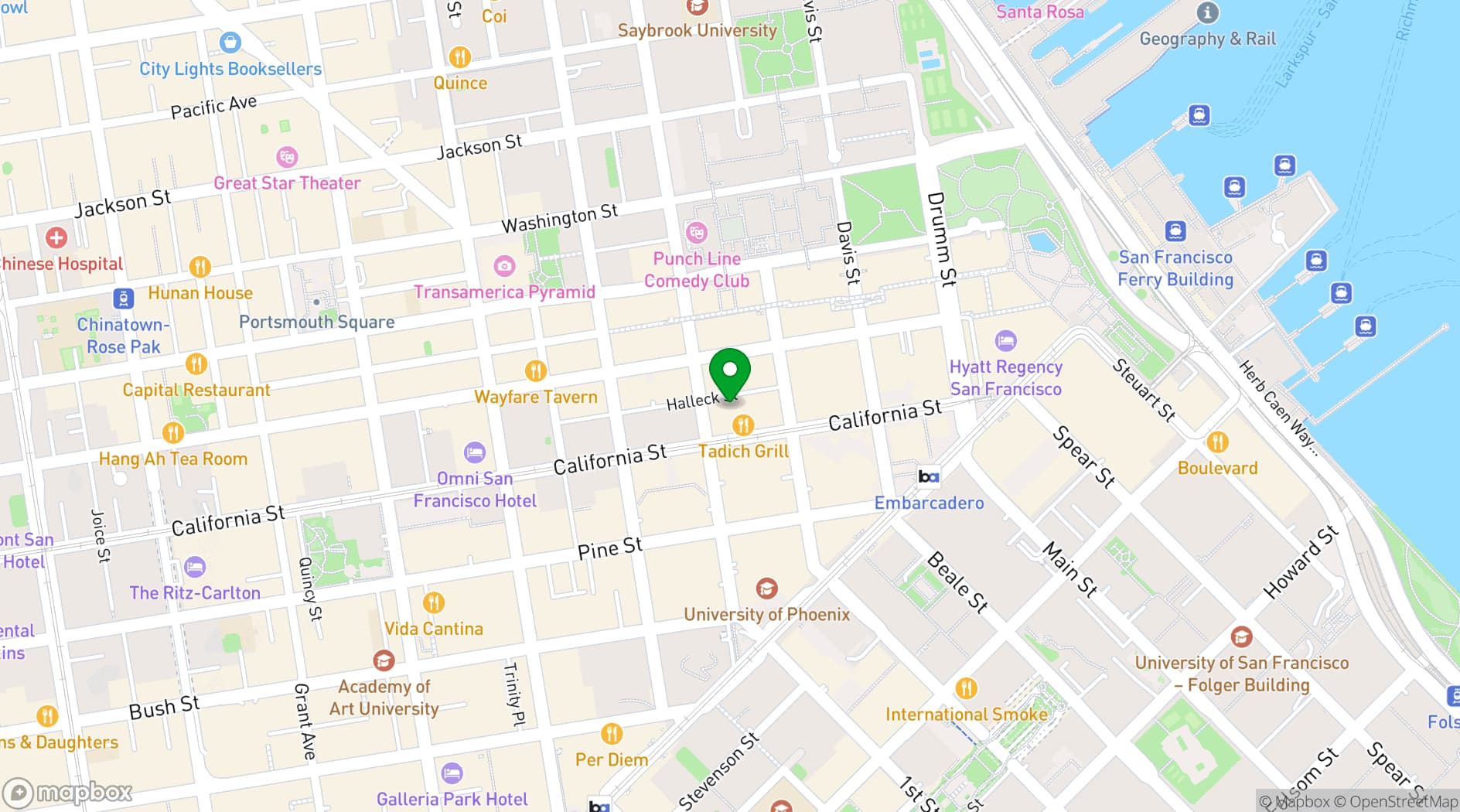 Map showing The Newhall Nest