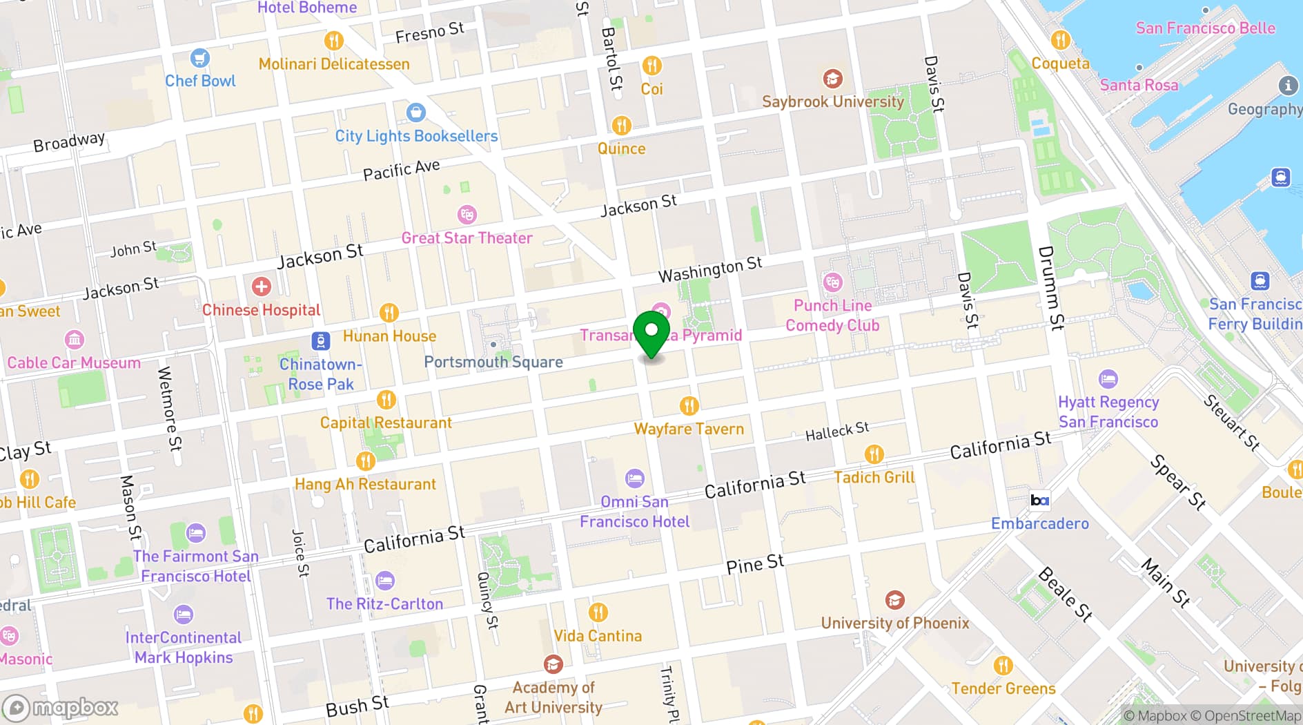 Map showing Amador Club