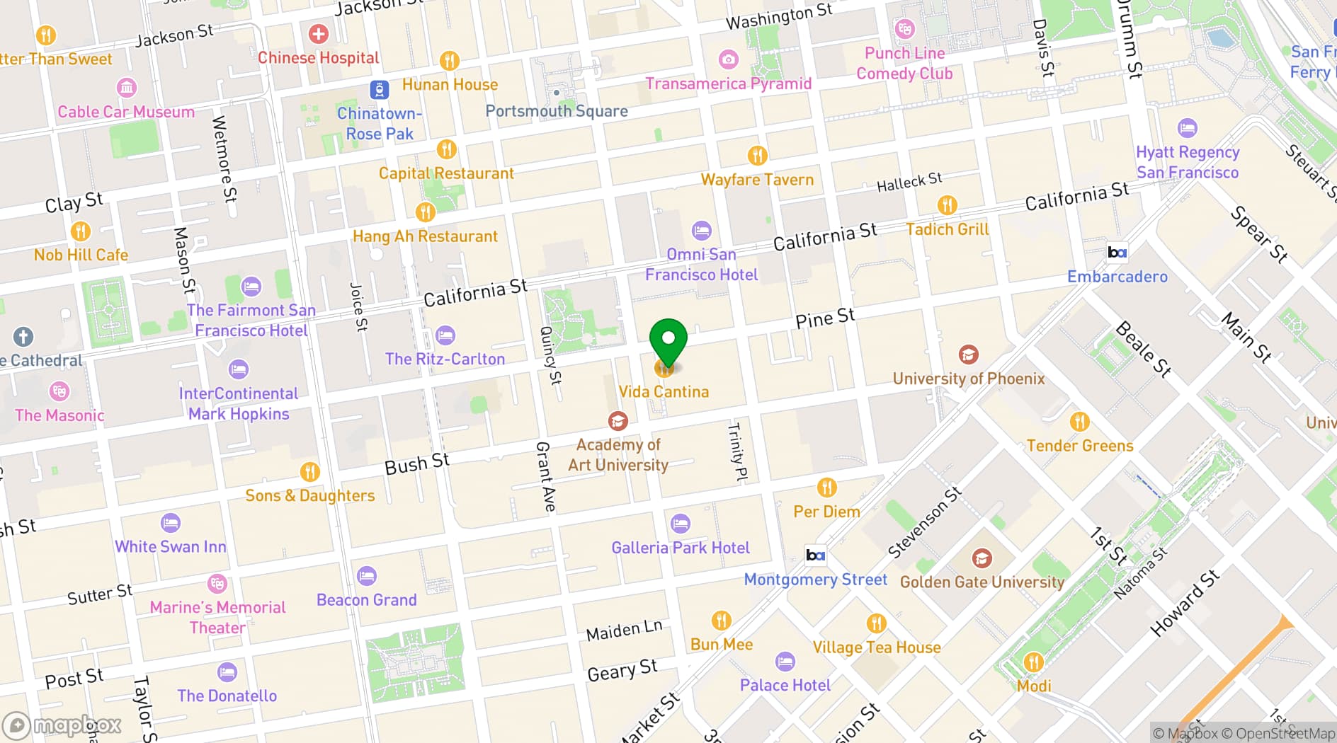 Map showing Toy Soldier