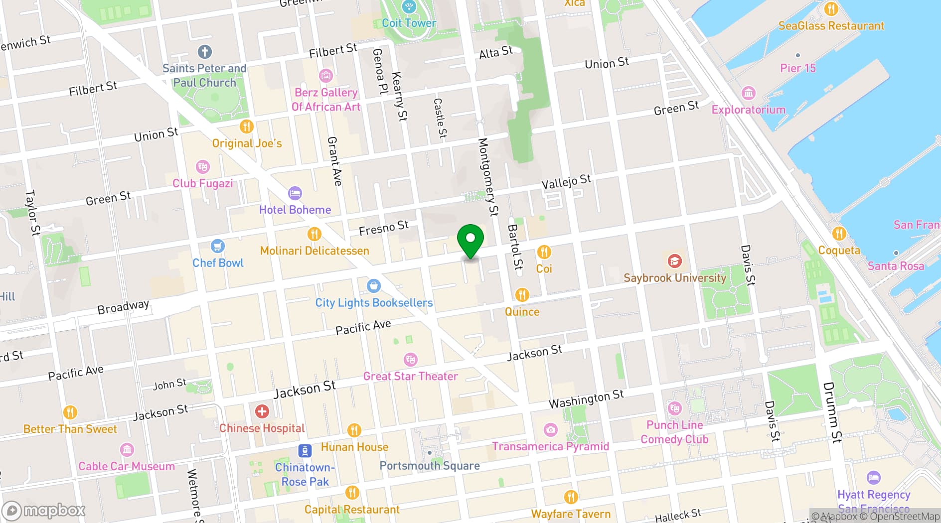 Map showing FAME
