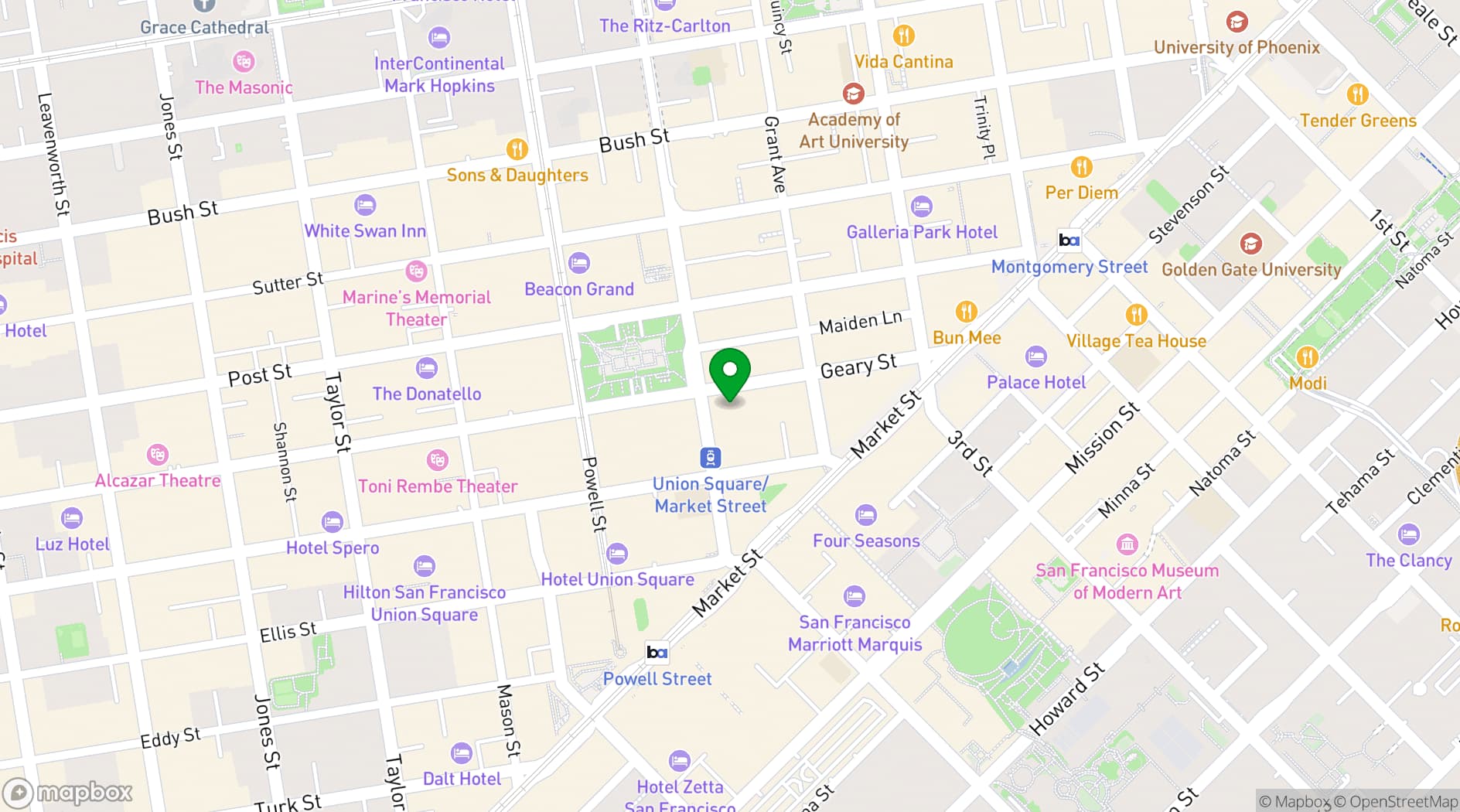Map showing The Rotunda