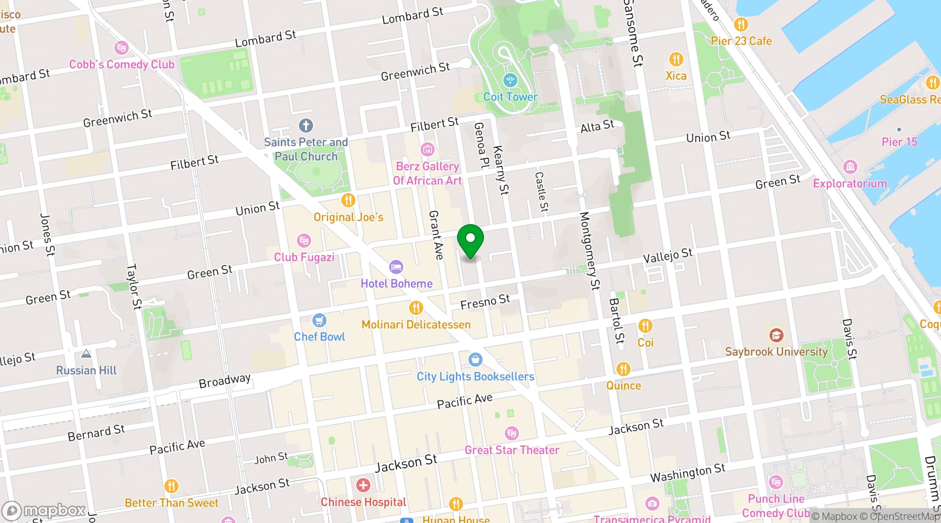 Map showing Nova Jazz Band
