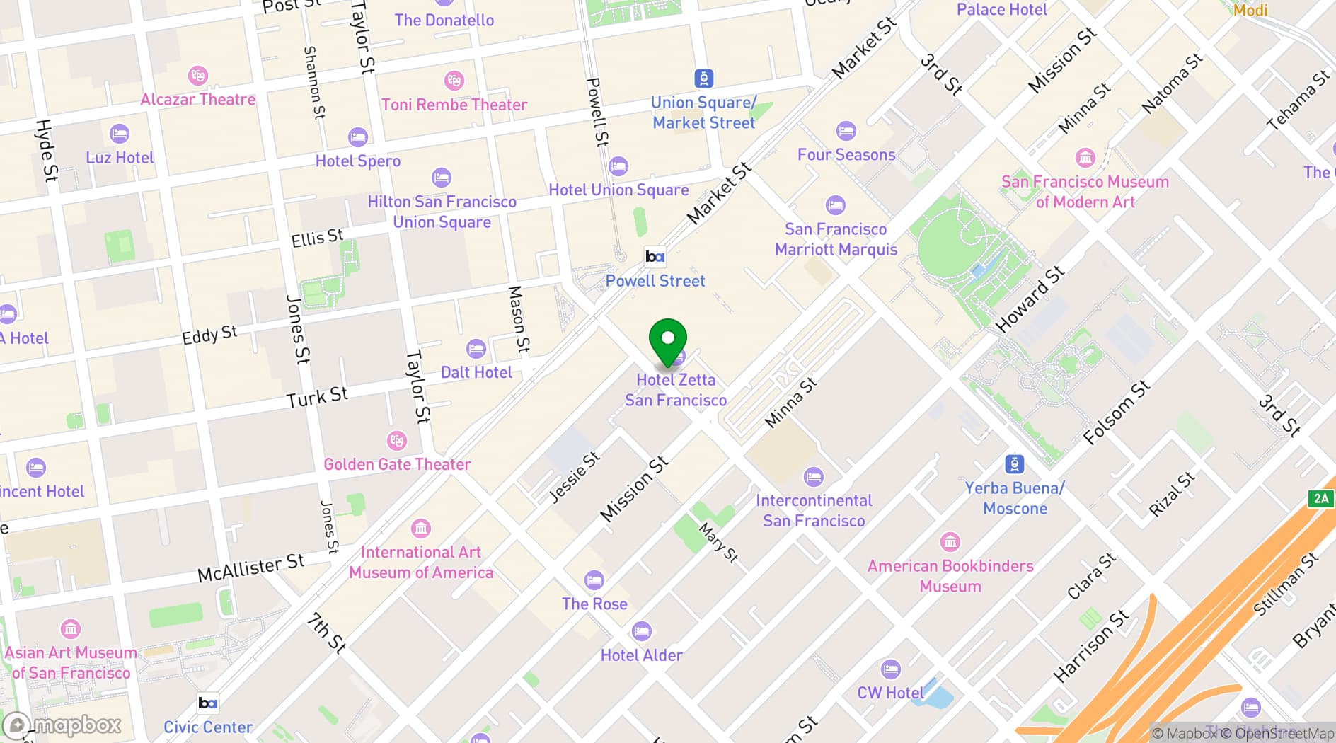 Map showing The Cavalier - Marianne's