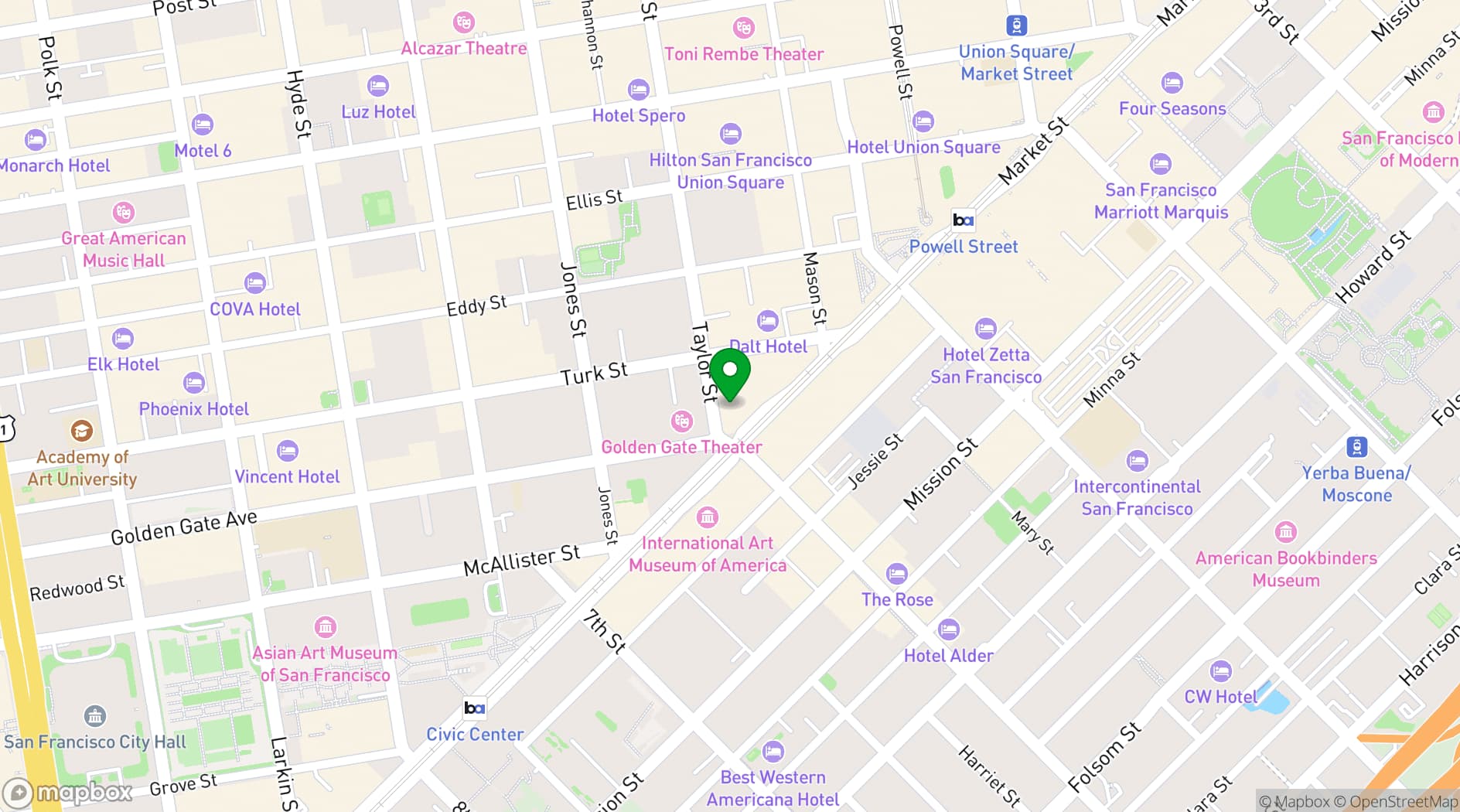 Map showing The Warfield