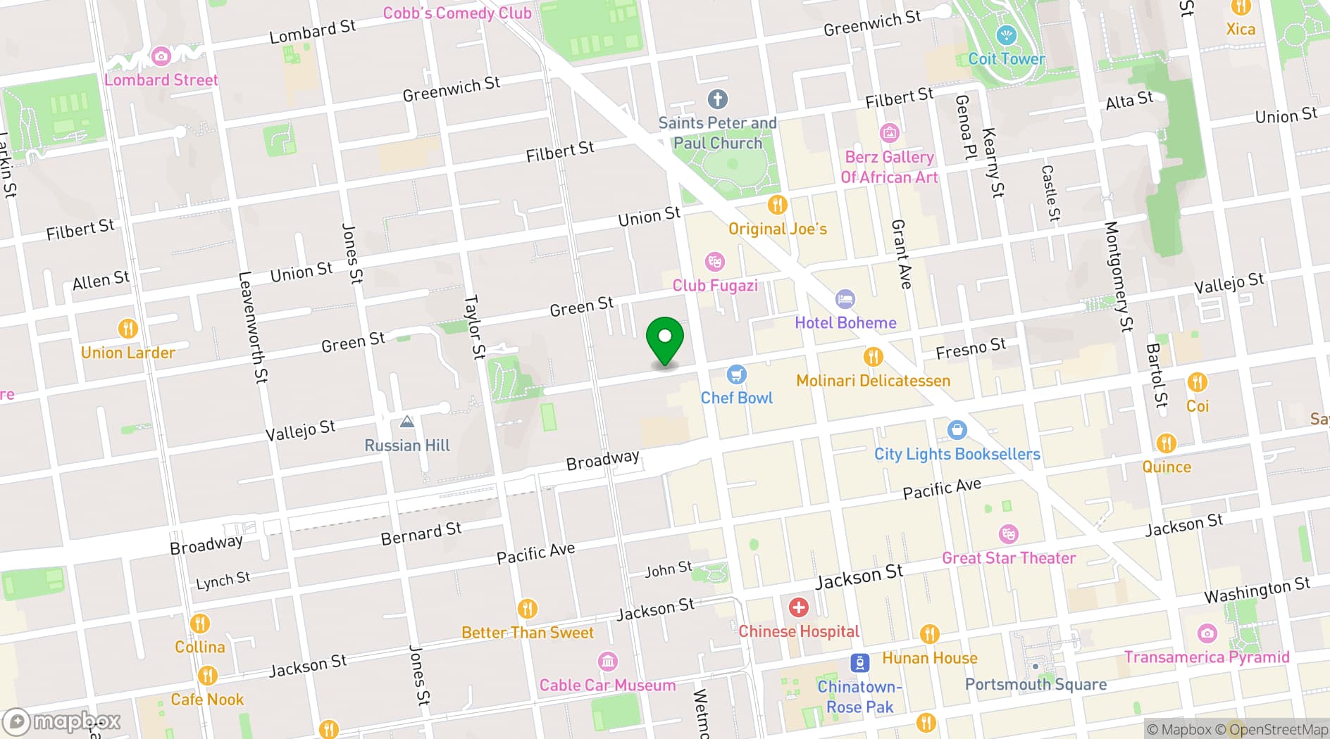Map showing Dream Event Space