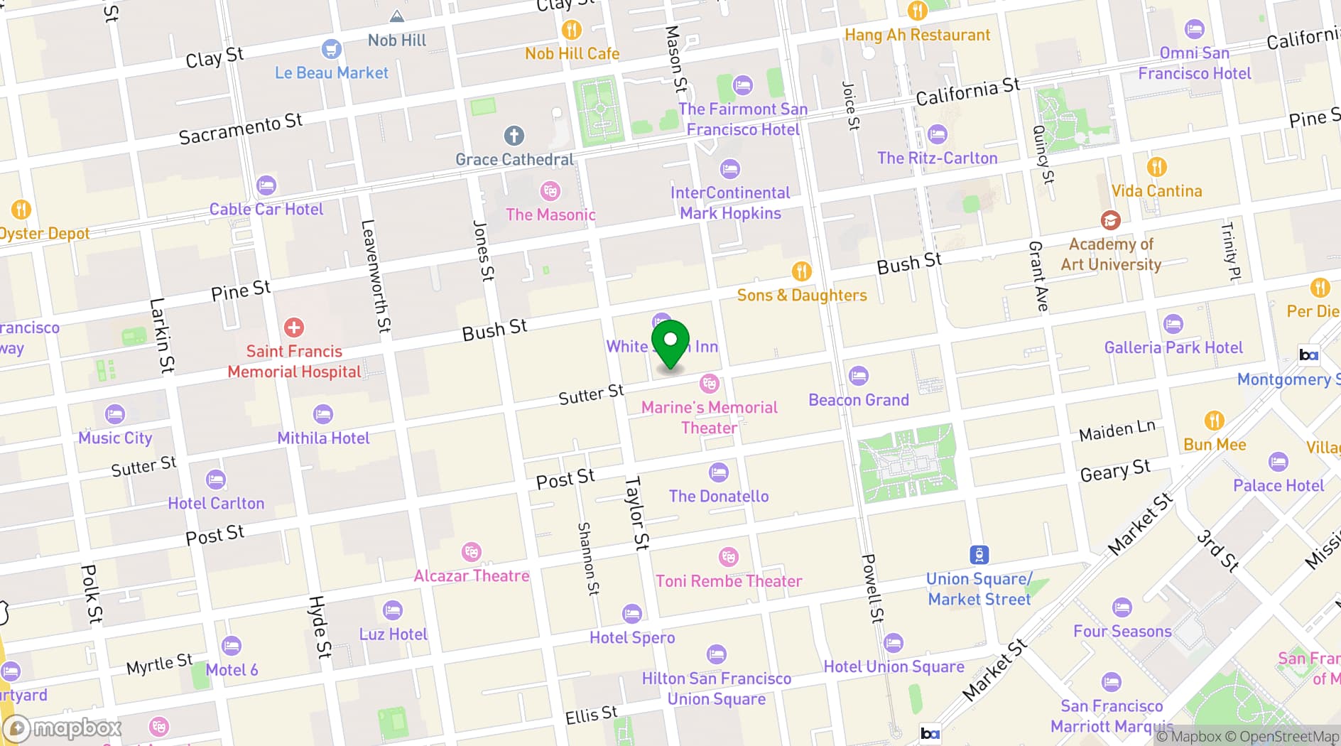 Map showing Metropolitan Club