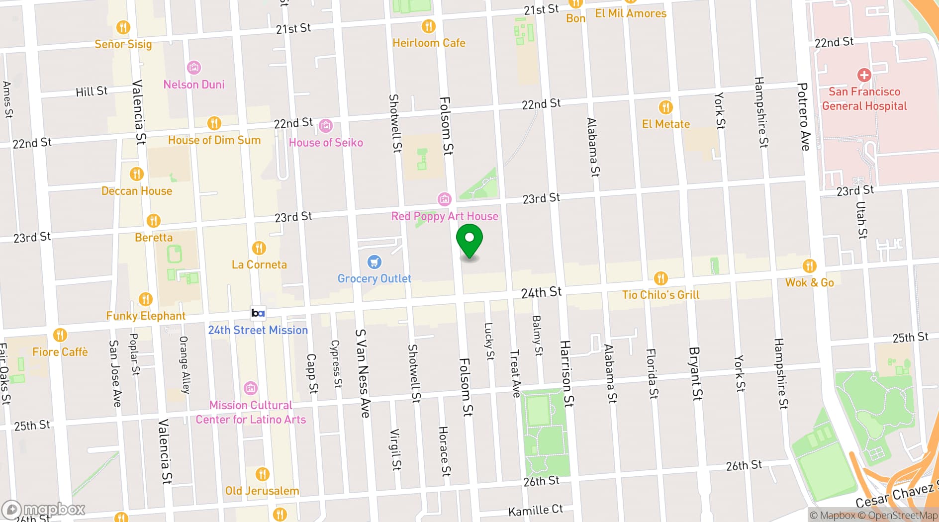 Map showing The Producer's Loft Studio