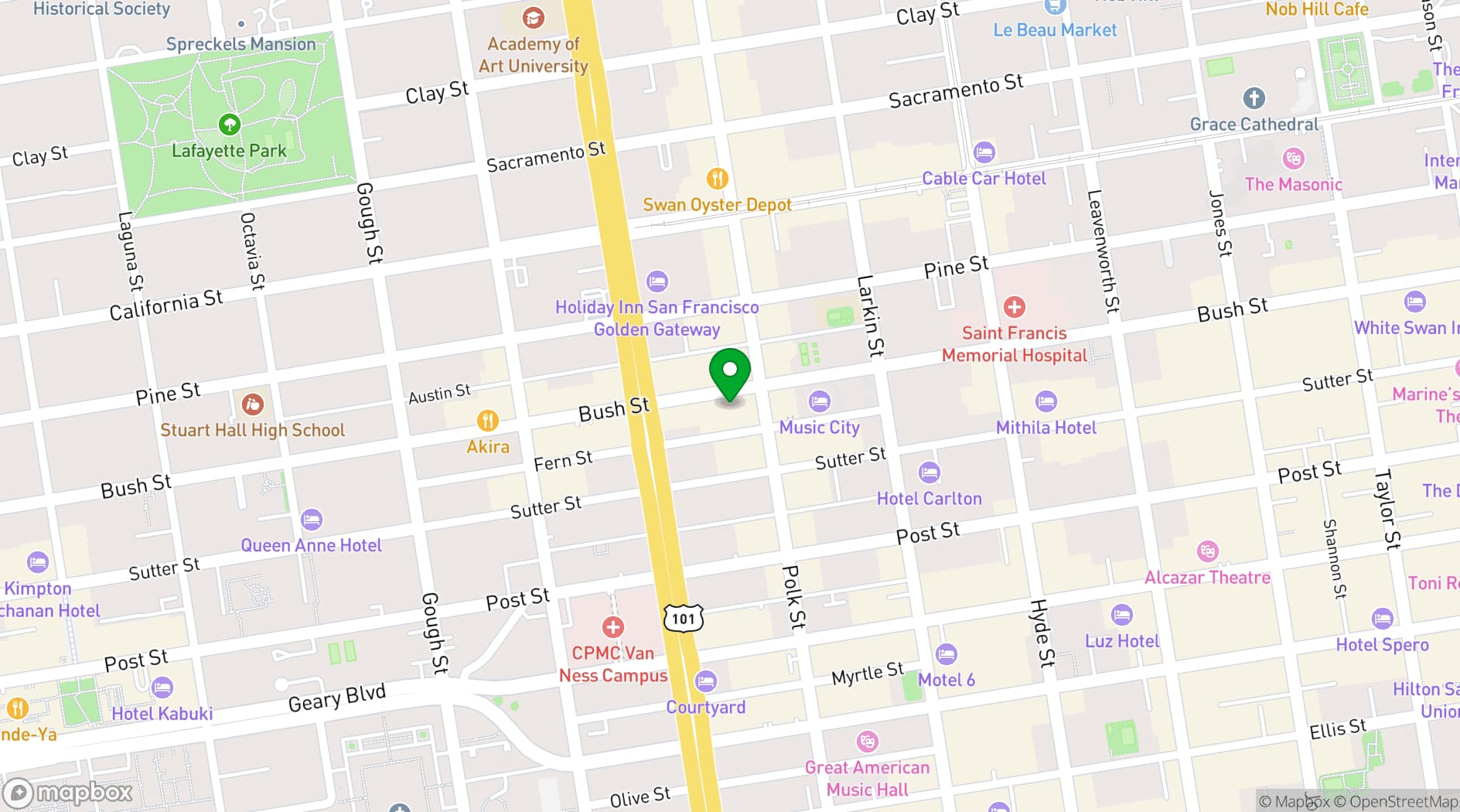 Map showing Gulch Alley Studio