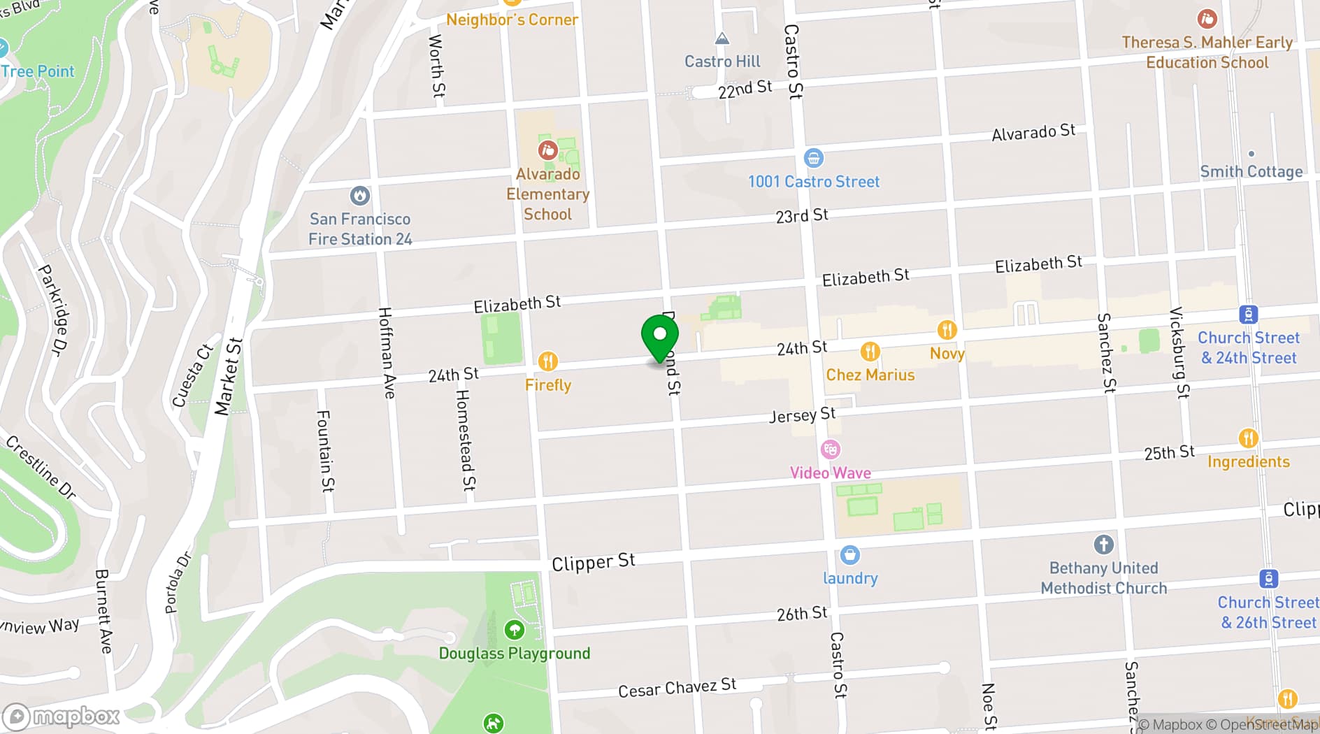Map showing The Rabbit Hole Theater
